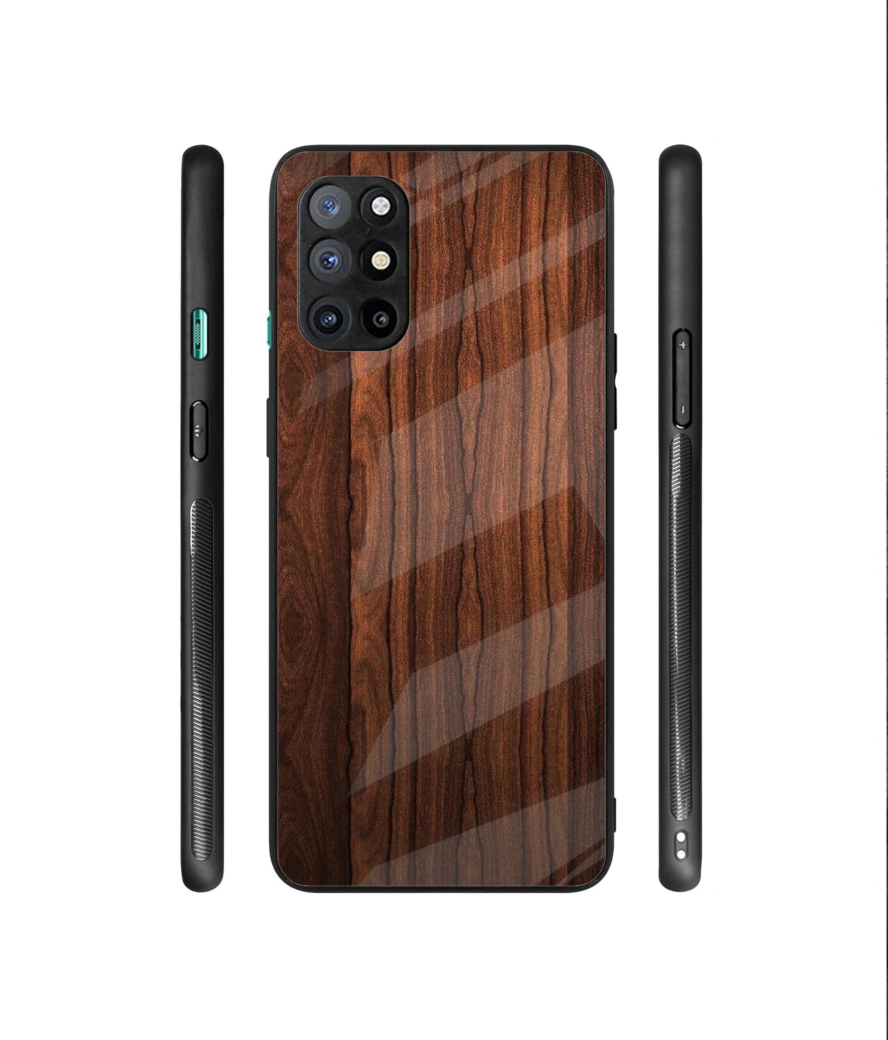 Wooden Texture Designer Printed Glass Cover for OnePlus 8T