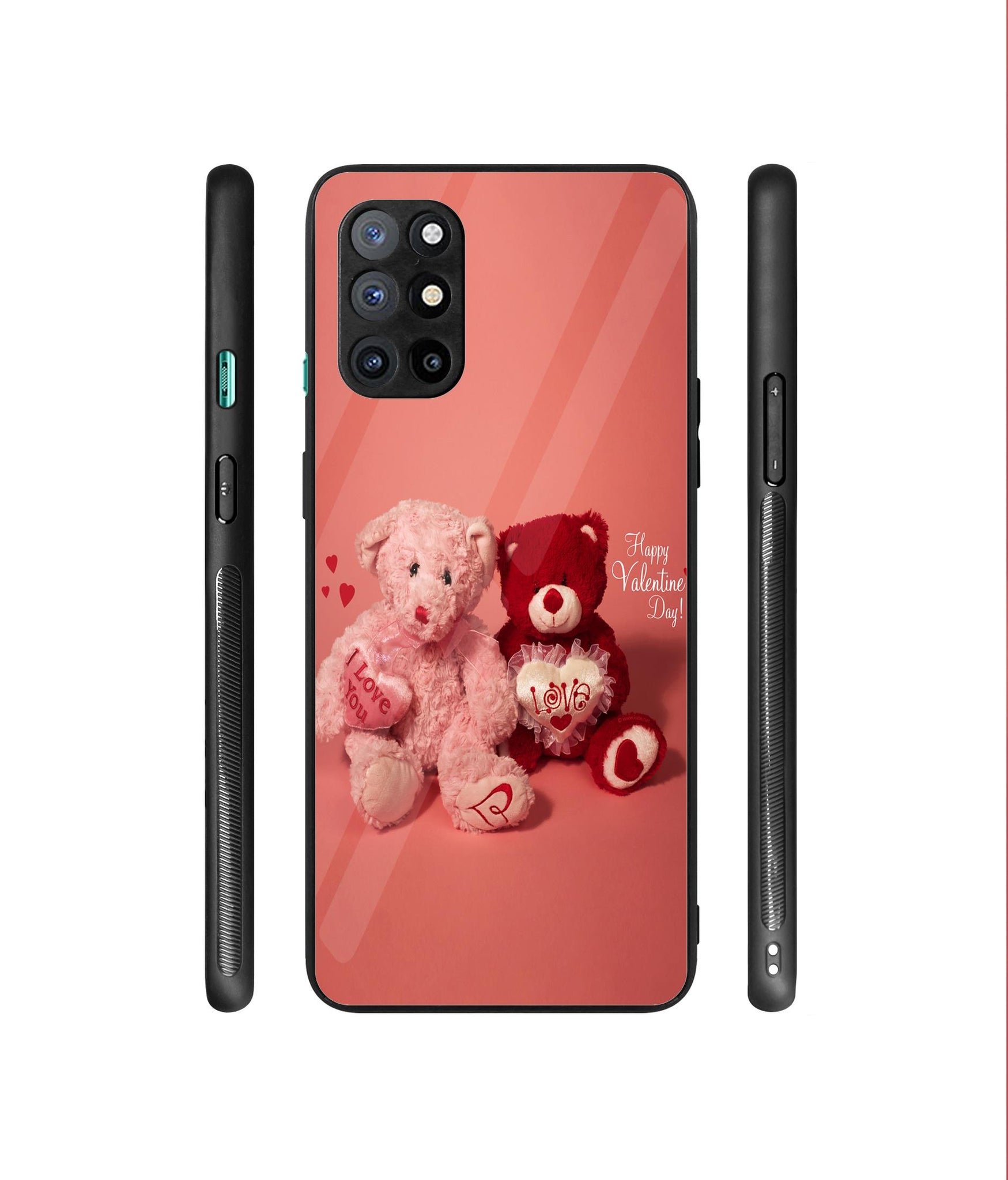 Valentine Day Designer Printed Glass Cover for OnePlus 8T