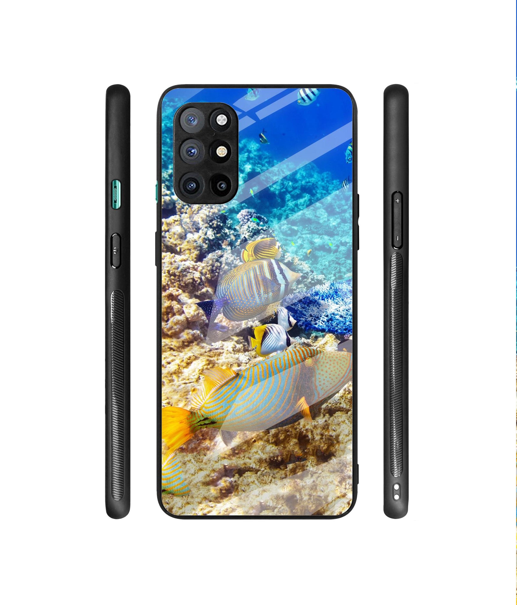 Underwater World Designer Printed Glass Cover for OnePlus 8T