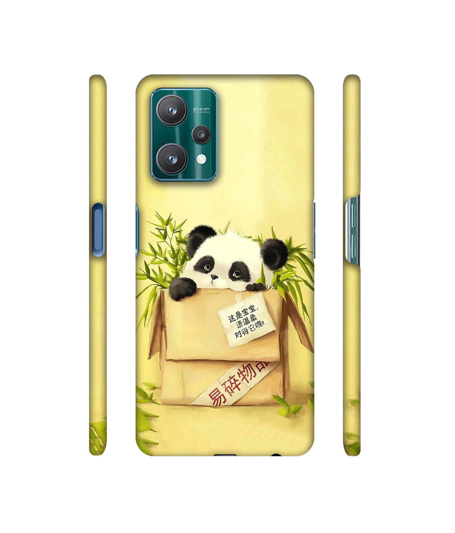 Panda In Box Designer Hard Back Cover for Realme 9 Pro 5G