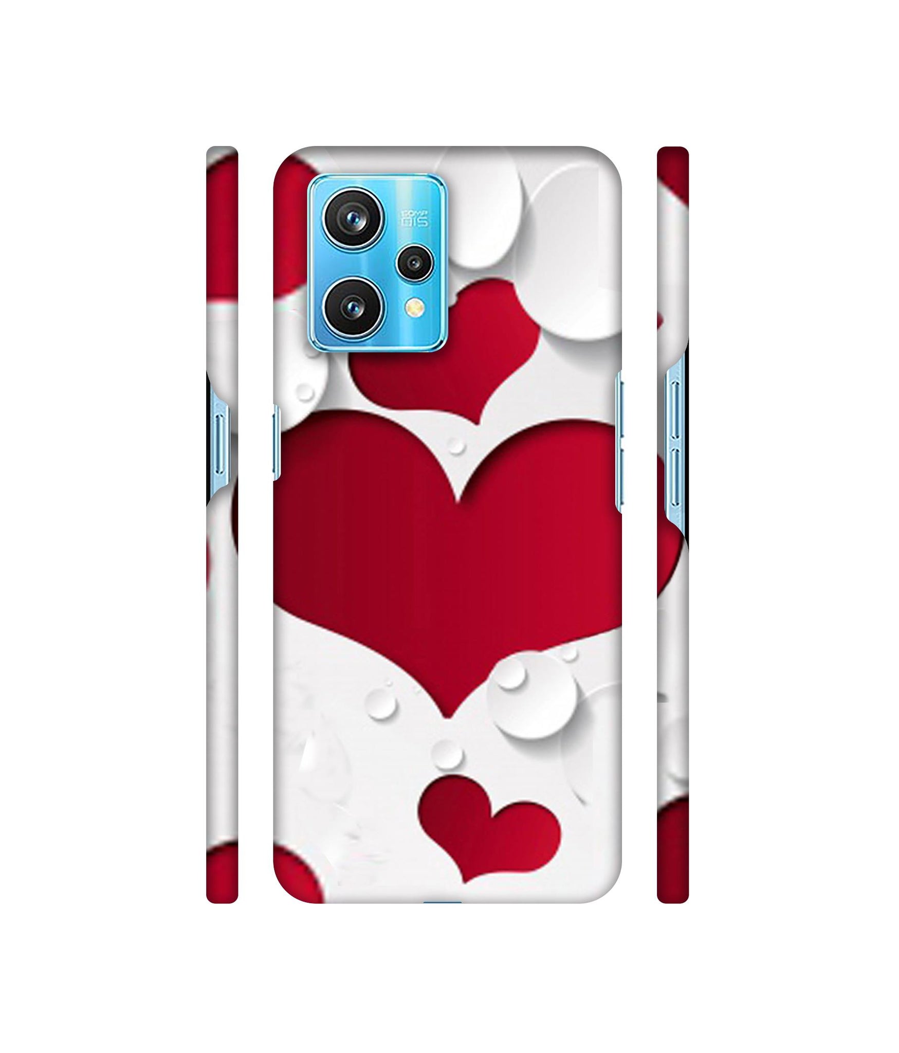 Multiple Hearts Designer Hard Back Cover for Realme 9 Pro Plus 5G