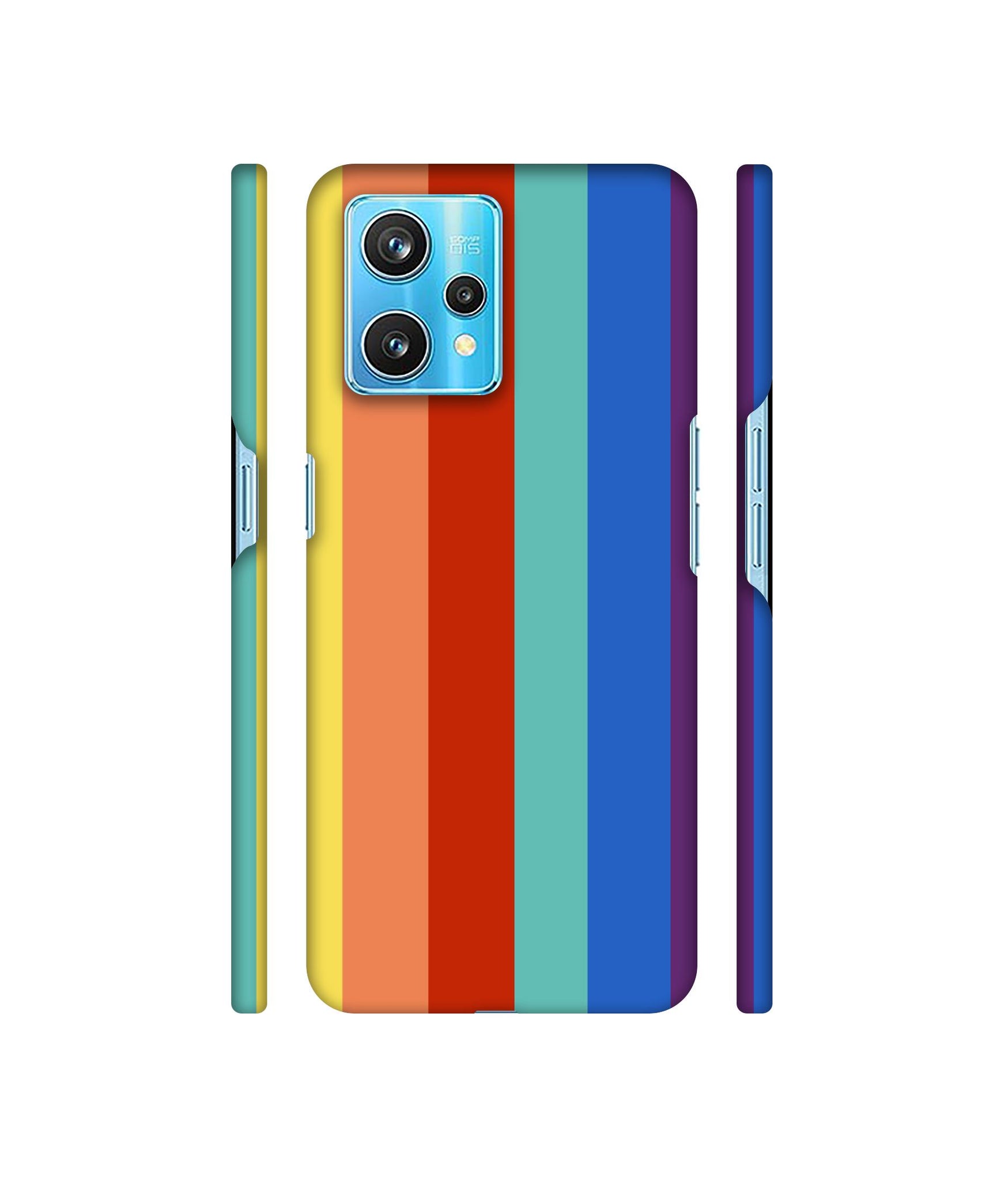 Rainbow Colors Designer Hard Back Cover for Realme 9 Pro Plus 5G