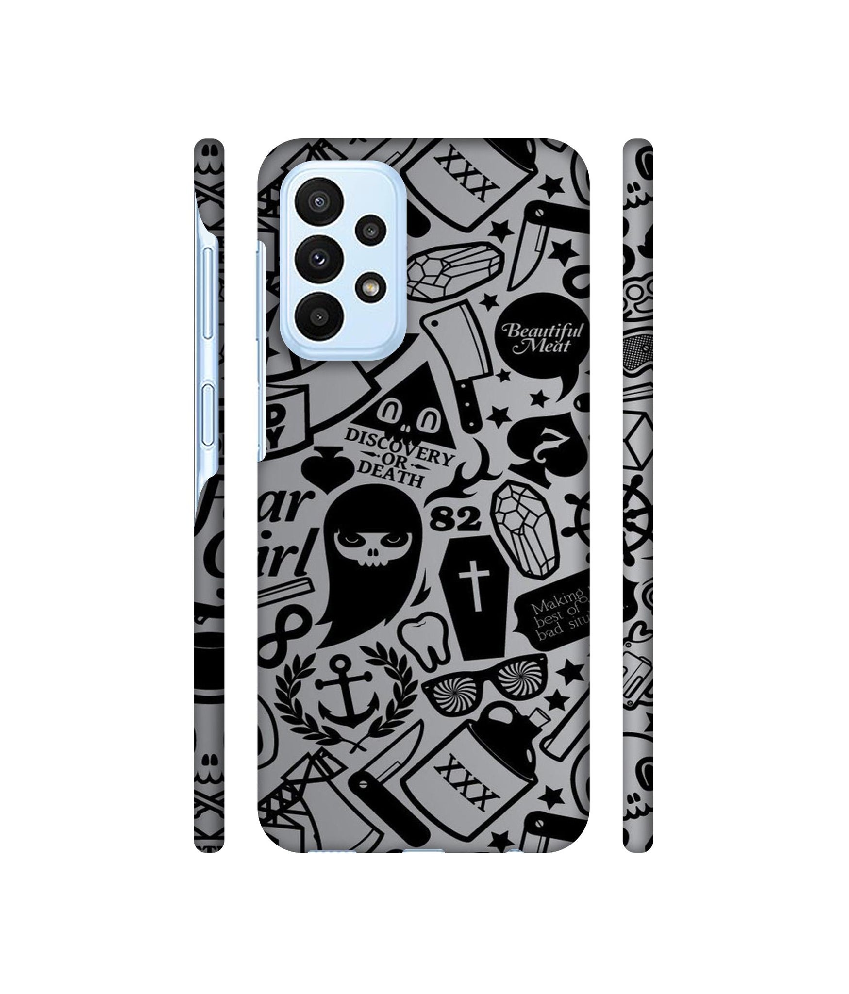 Discover Or Death Designer Hard Back Cover for Samsung Galaxy A23 4G