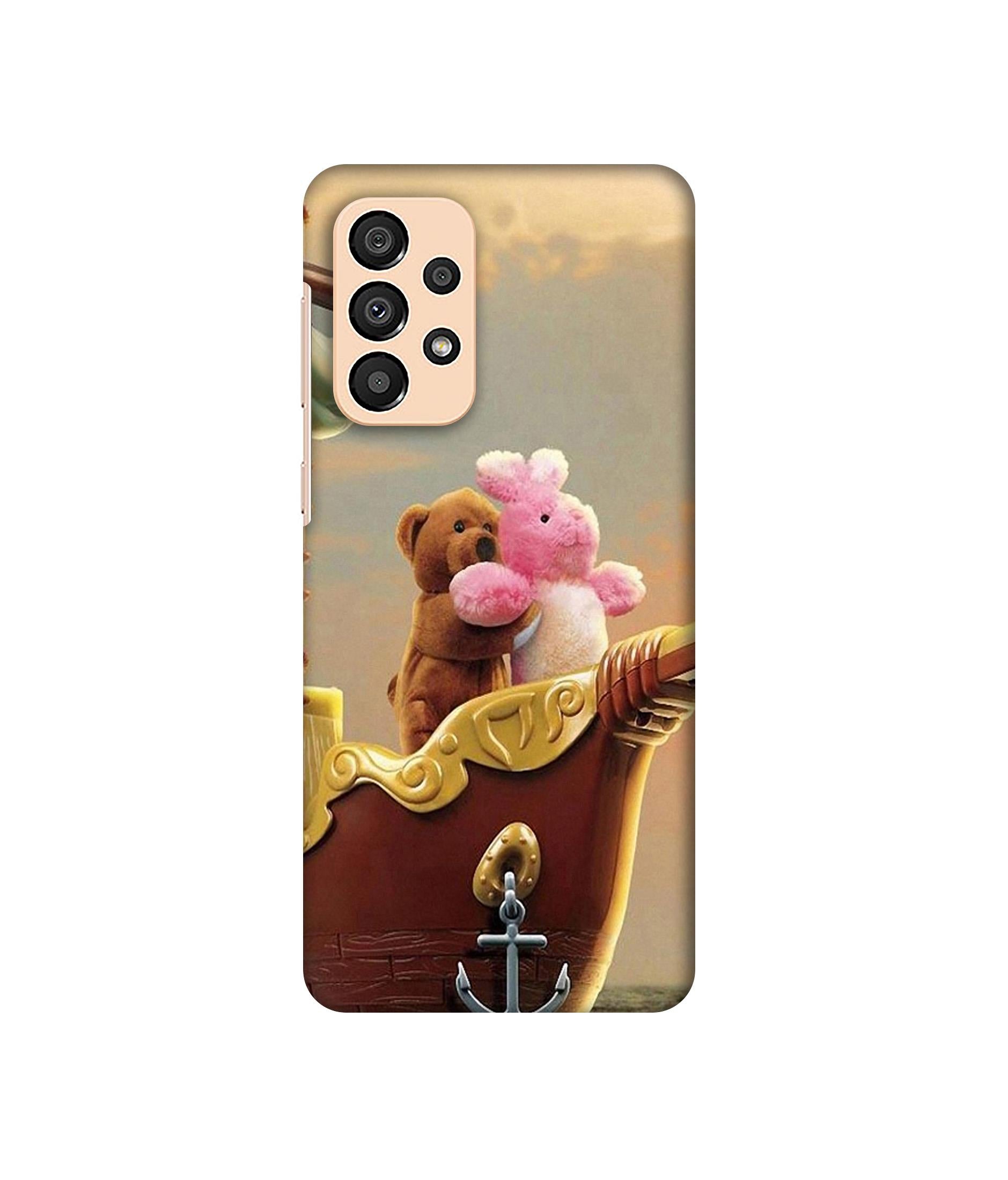 Teddy Bear Designer Printed Soft Mobile Back Cover for Samsung Galaxy A33 5G