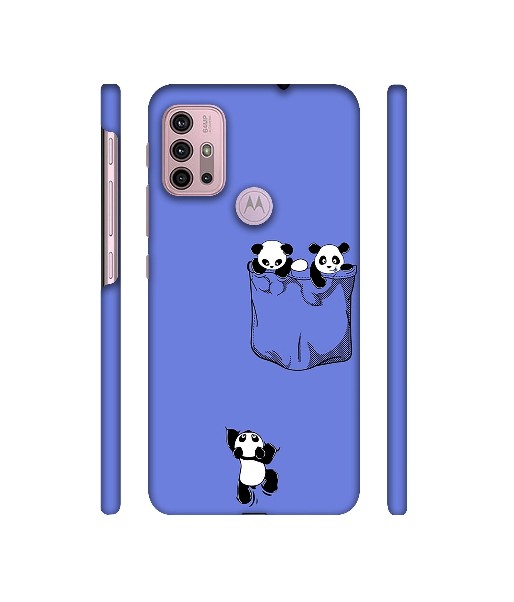 Poket Panda Designer Hard Back Cover for Motorola Moto G30 / Moto G10 Power