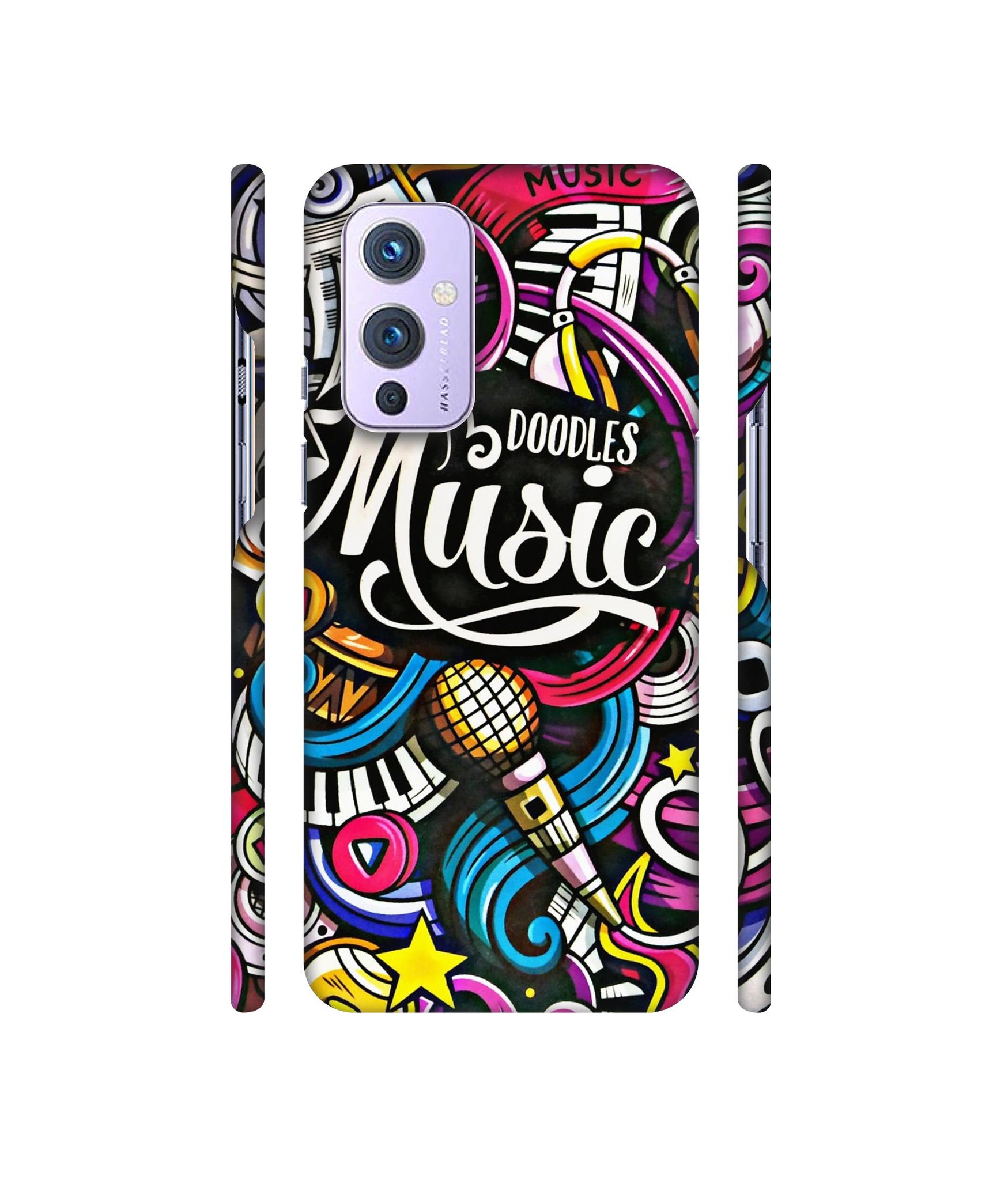Doodles Music Designer Hard Back Cover for OnePlus 9