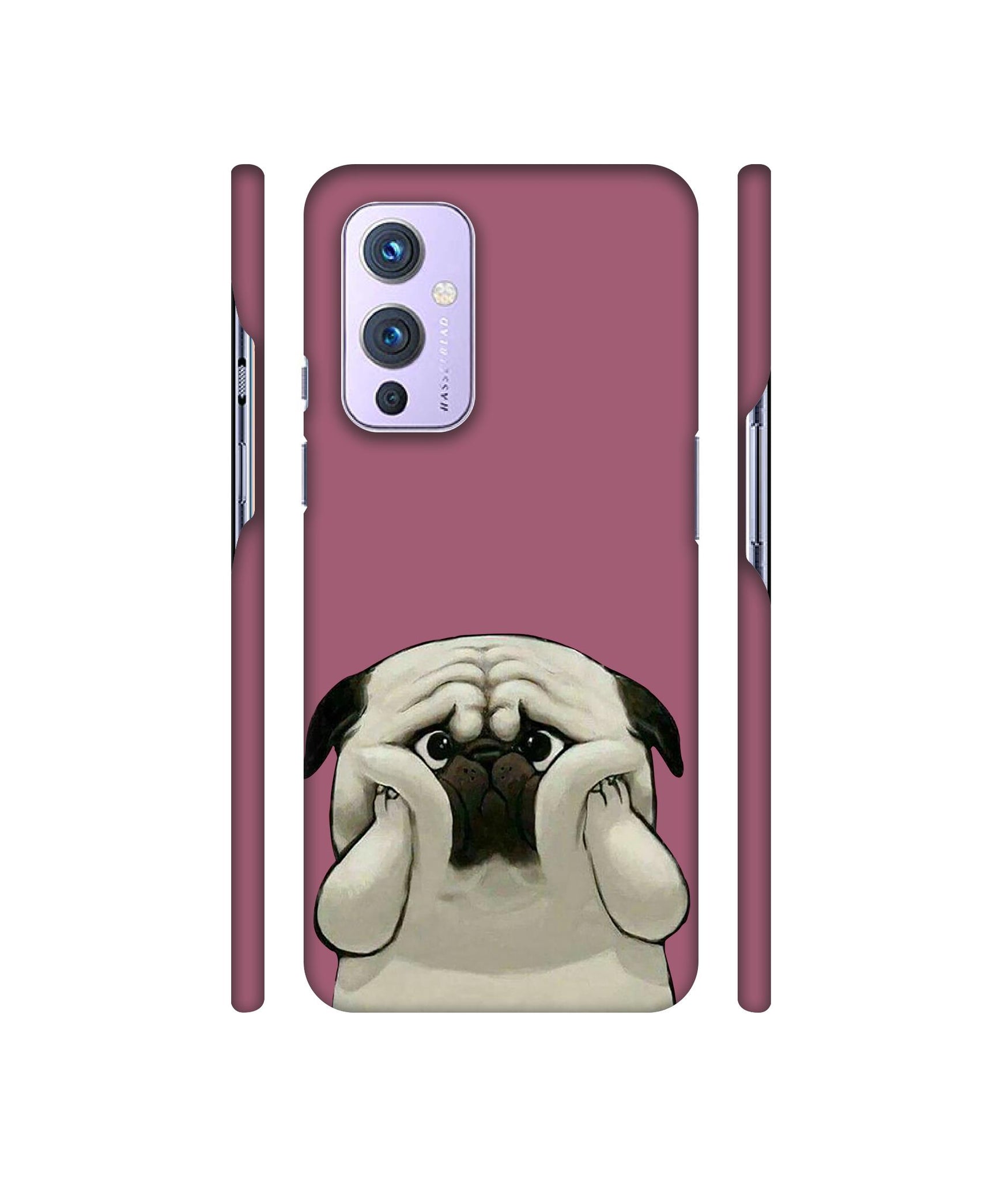 Pot Dog Purple Colour Designer Hard Back Cover for OnePlus 9