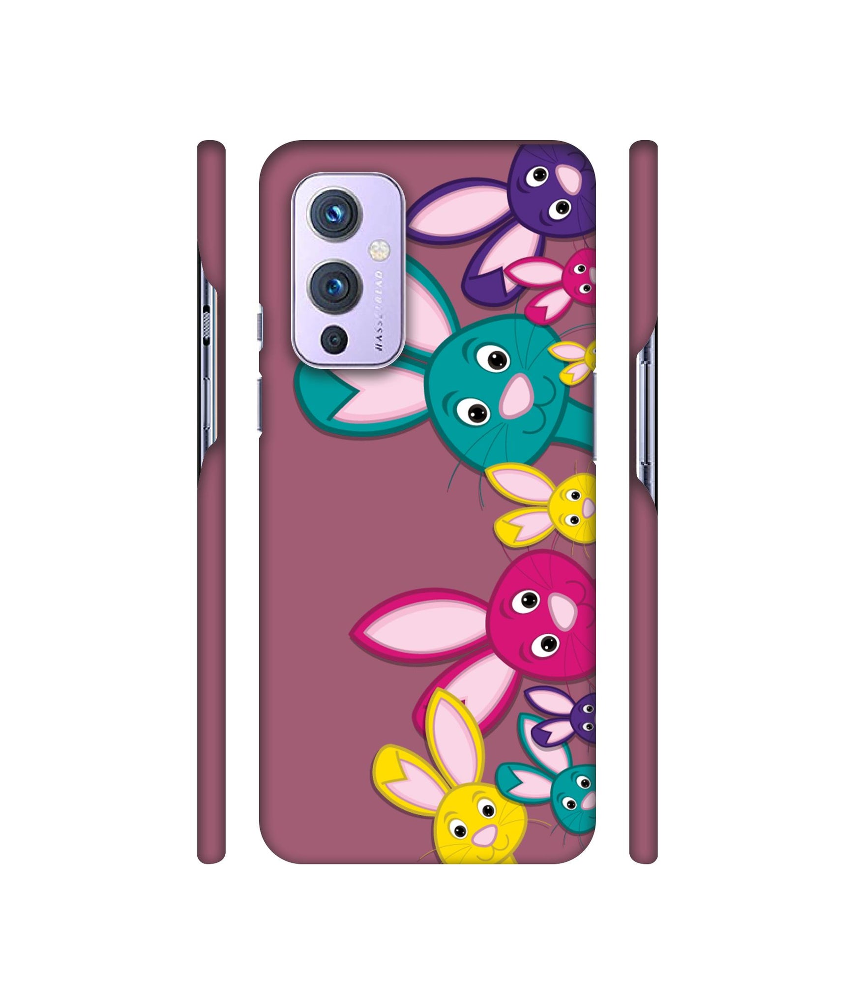 Rabbit Family1 Designer Hard Back Cover for OnePlus 9