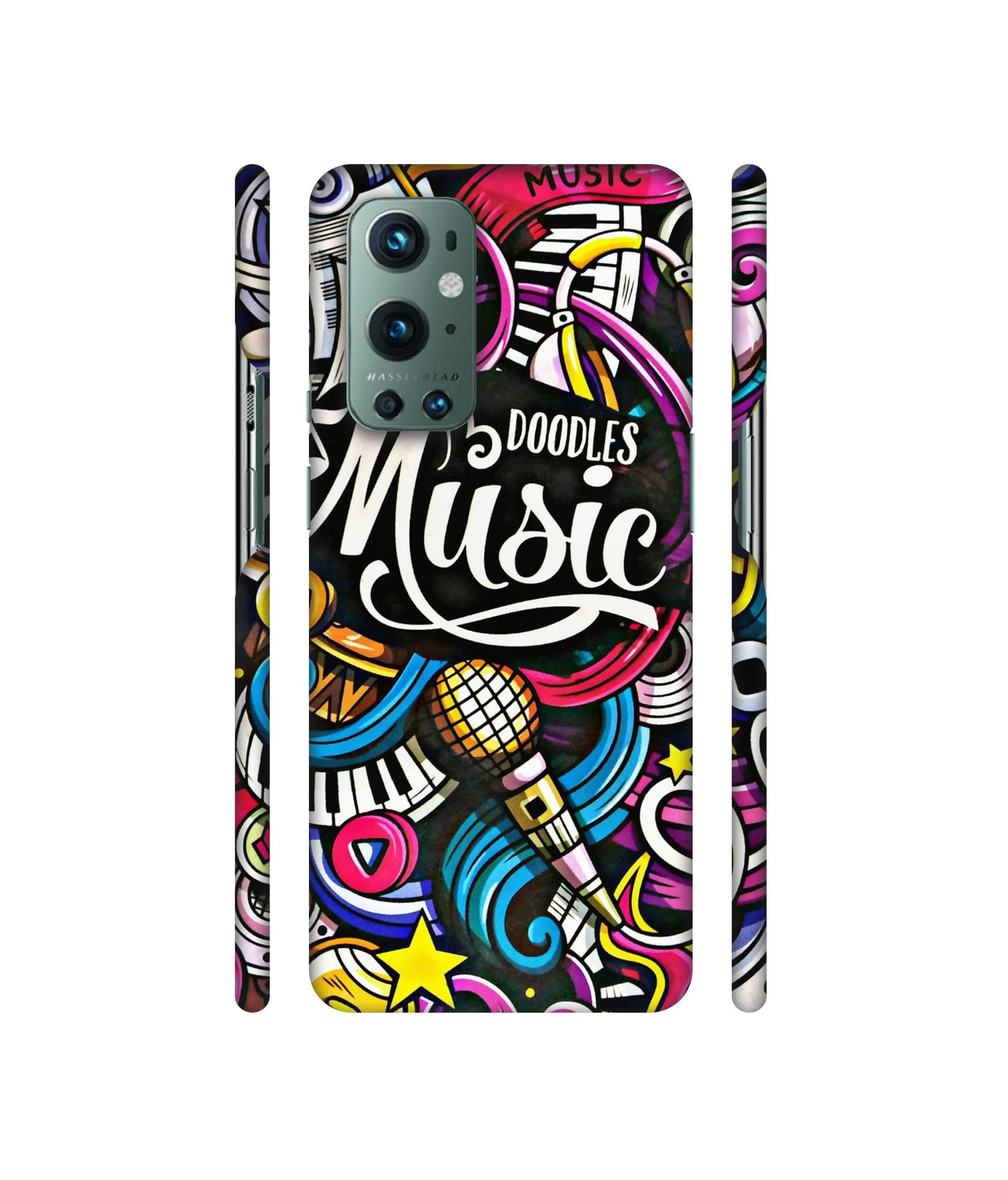 Doodles Music Designer Hard Back Cover for OnePlus 9 Pro