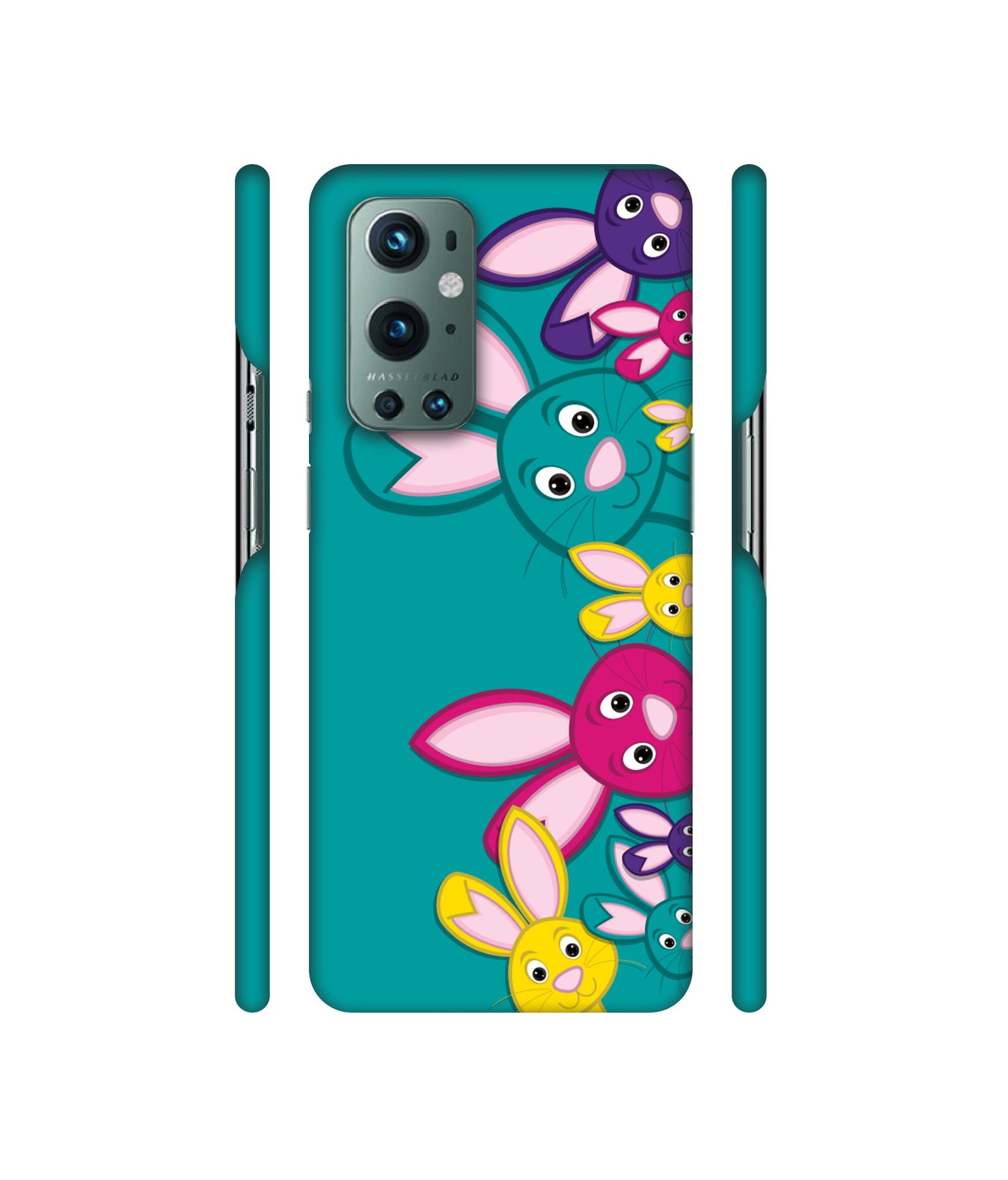 Rabbit Family Designer Hard Back Cover for OnePlus 9 Pro