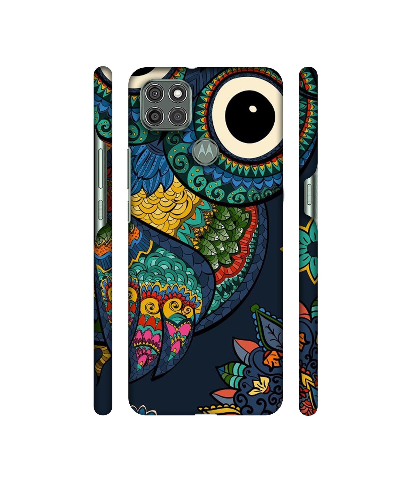 Owl Designer Hard Back Cover for Motorola Moto G9 Power