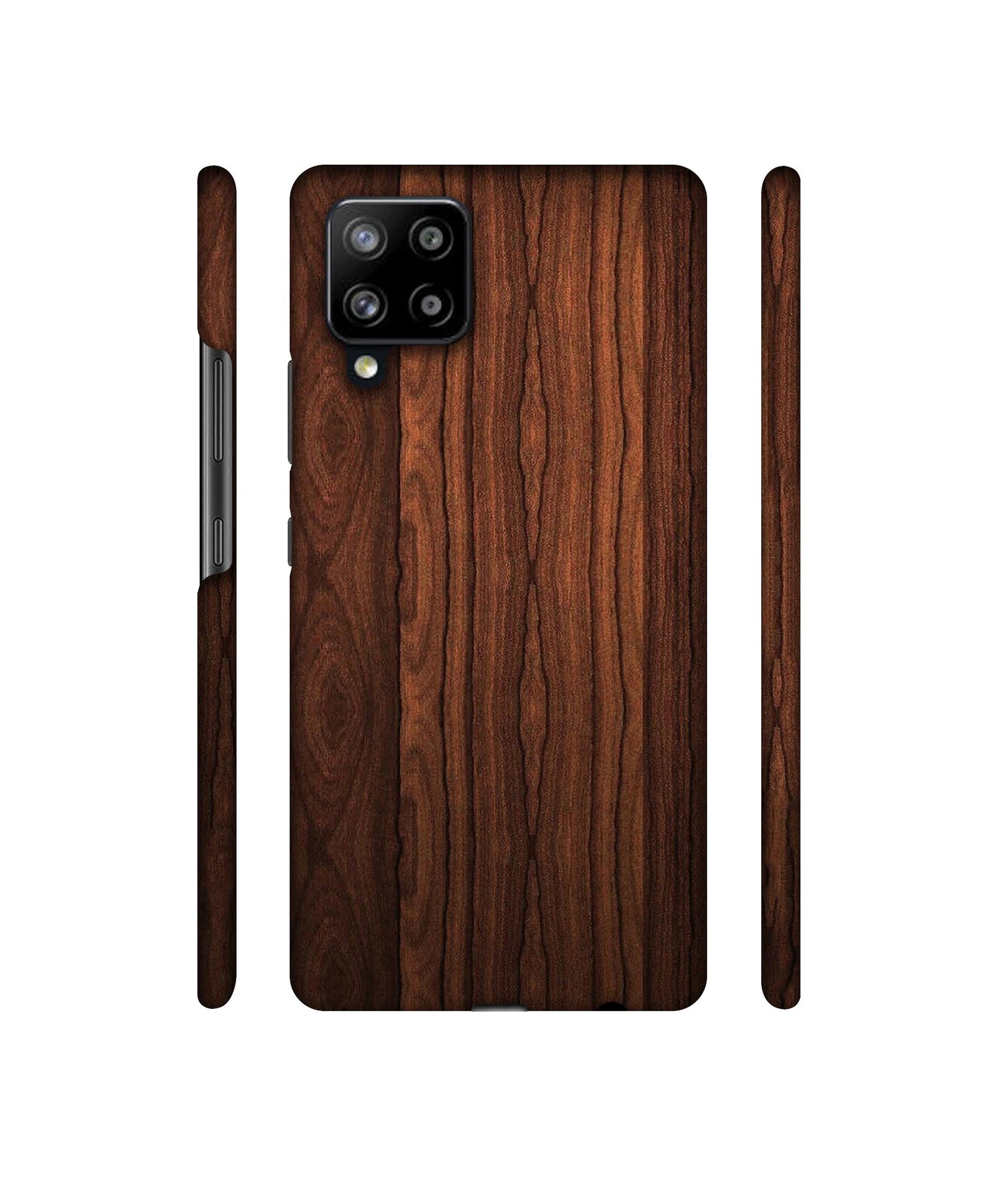 Brown Wooden Texture Designer Hard Back Cover for Samsung Galaxy M42 5G / A42 5G