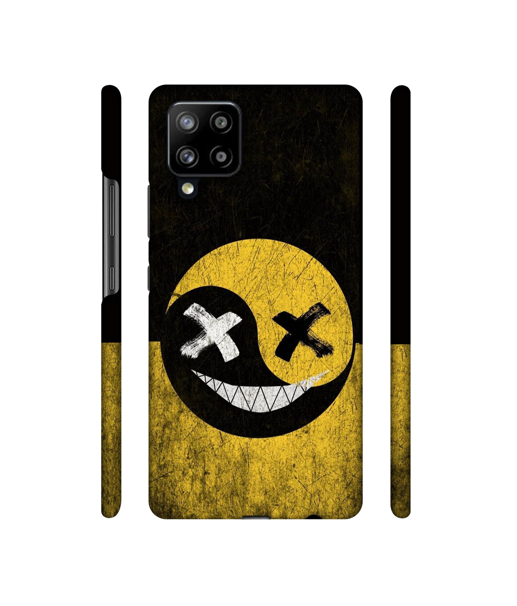 Double Face Smile Designer Hard Back Cover for Samsung Galaxy M42 5G / A42 5G