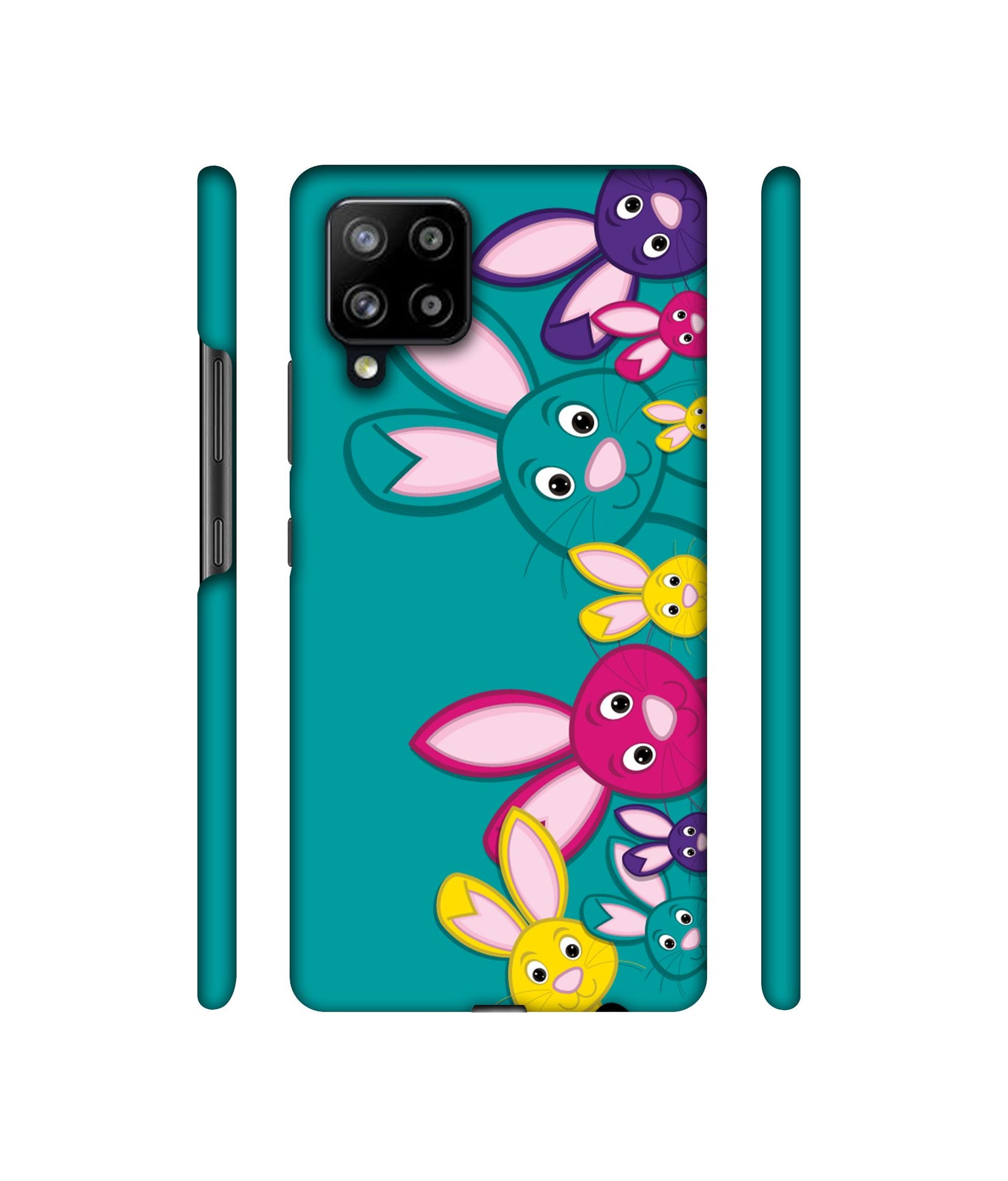 Rabbit Family Designer Hard Back Cover for Samsung Galaxy M42 5G / A42 5G