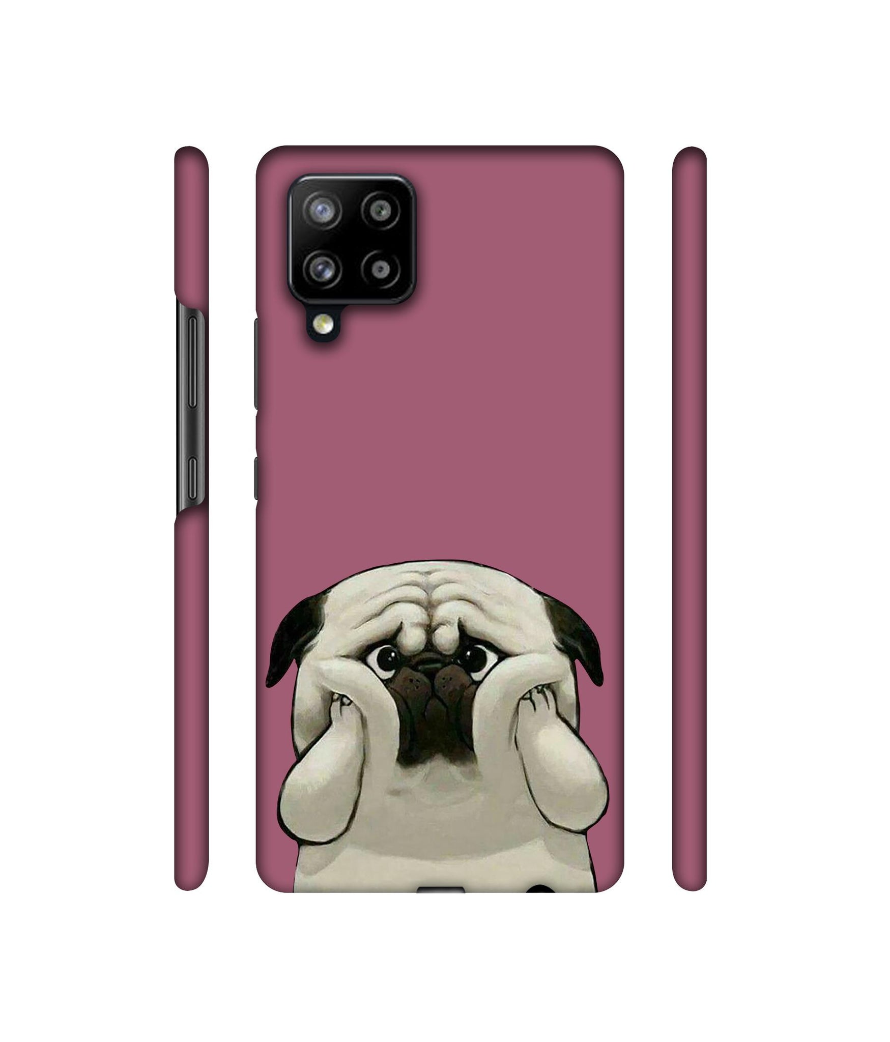 Pot Dog Purple Colour Designer Hard Back Cover for Samsung Galaxy M42 5G / A42 5G