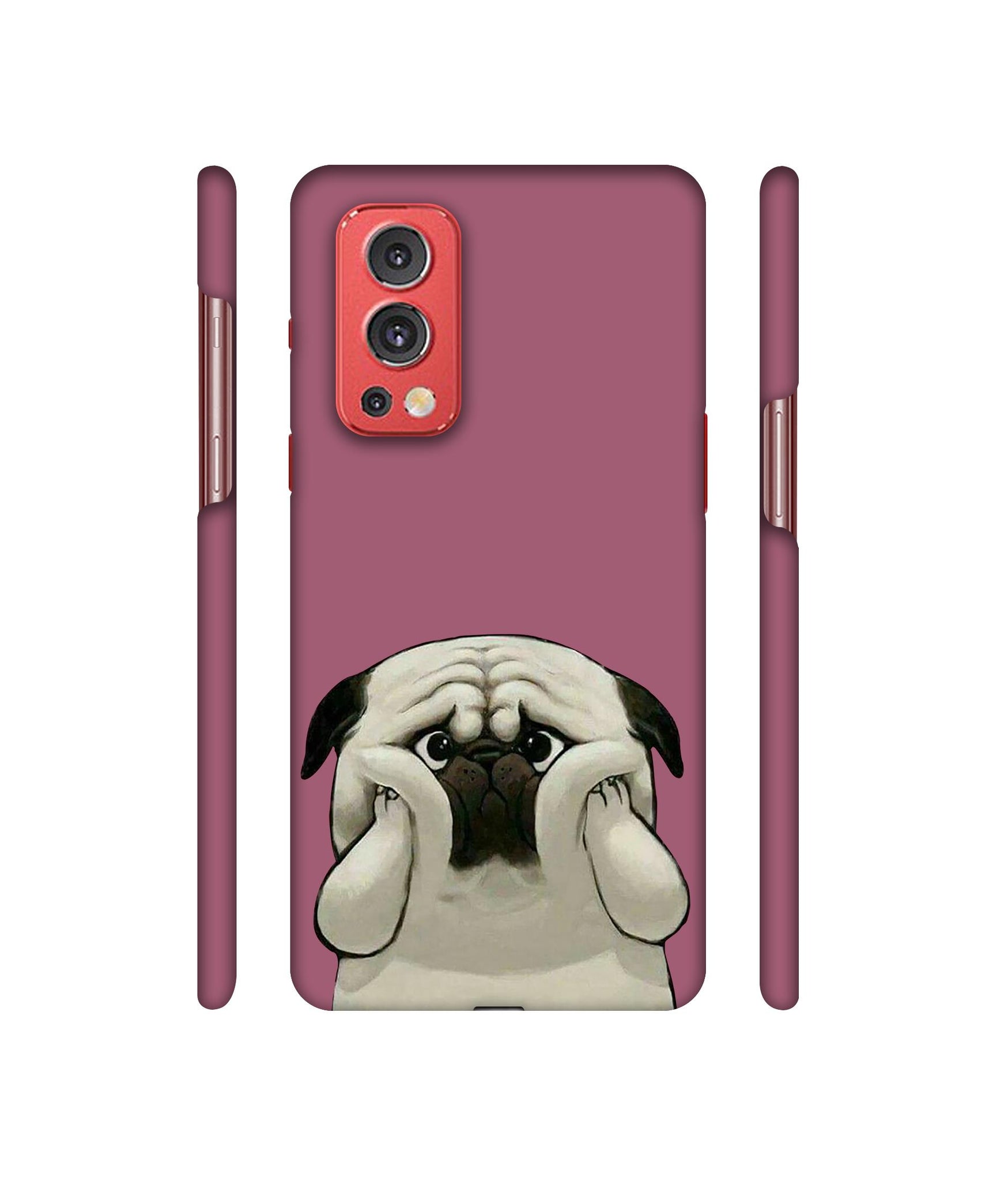 Pot Dog Purple Colour Designer Hard Back Cover for OnePlus Nord2 5G