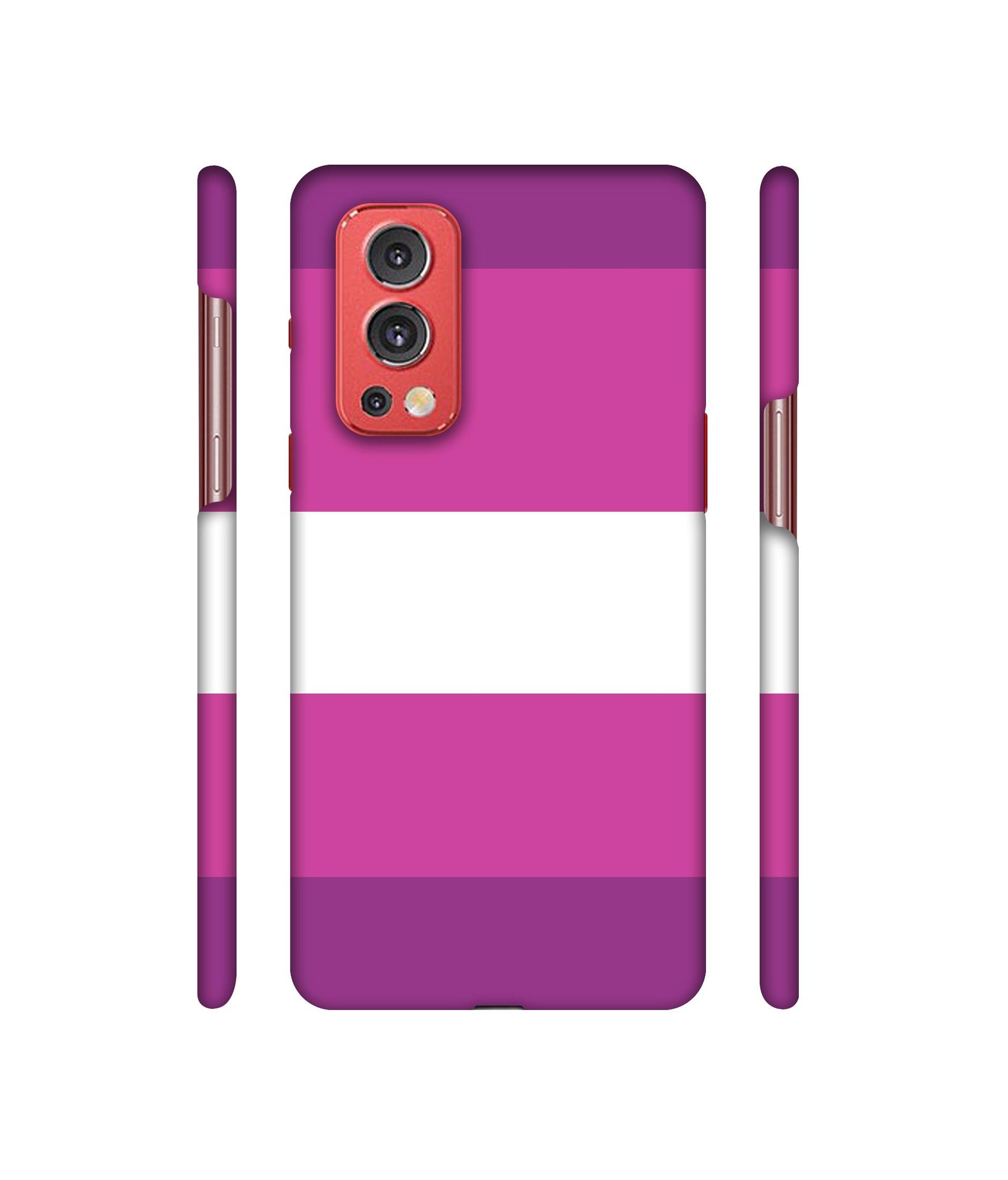 Purple Shade Straps Designer Hard Back Cover for OnePlus Nord2 5G