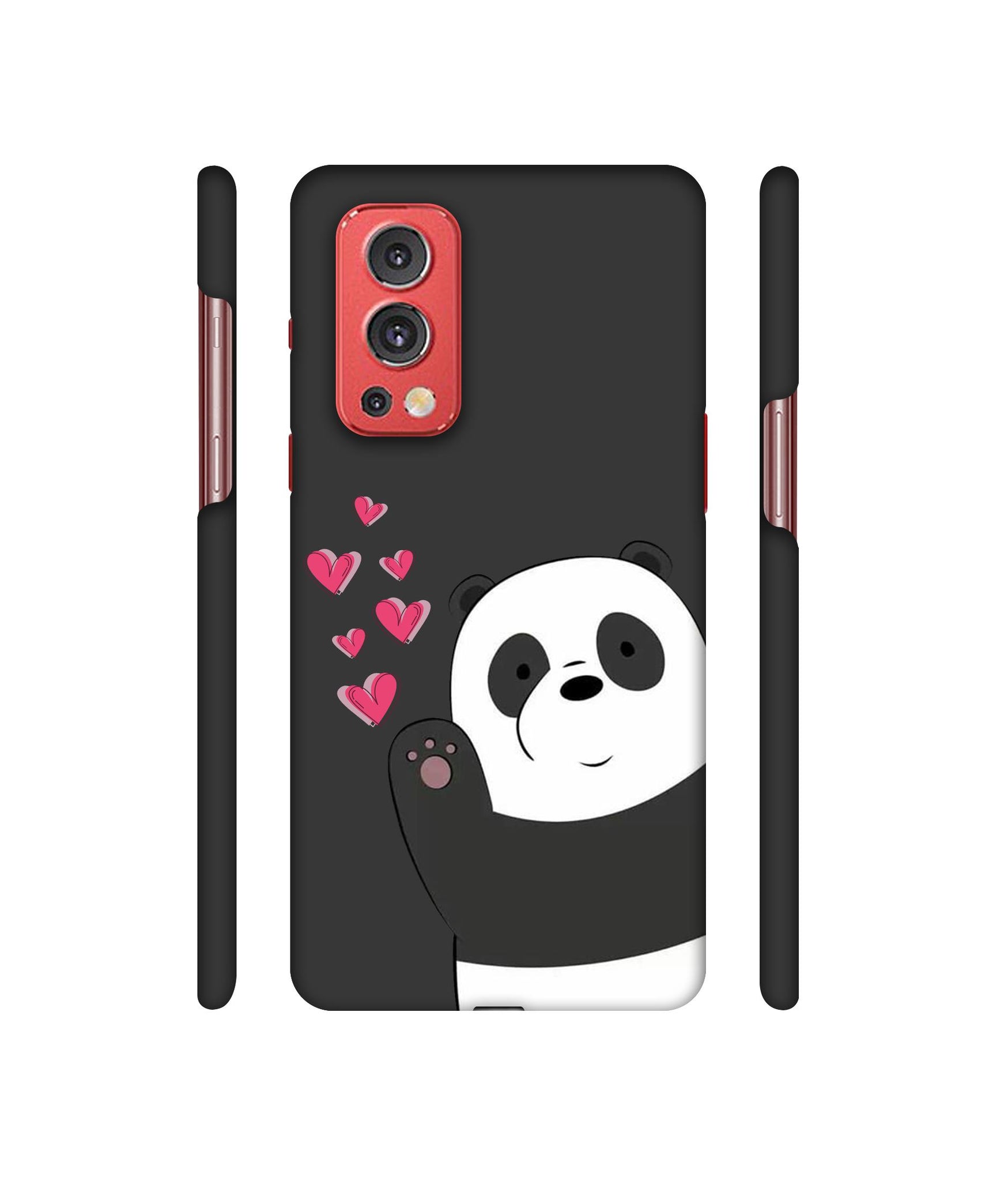 Love Panda Designer Hard Back Cover for OnePlus Nord2 5G