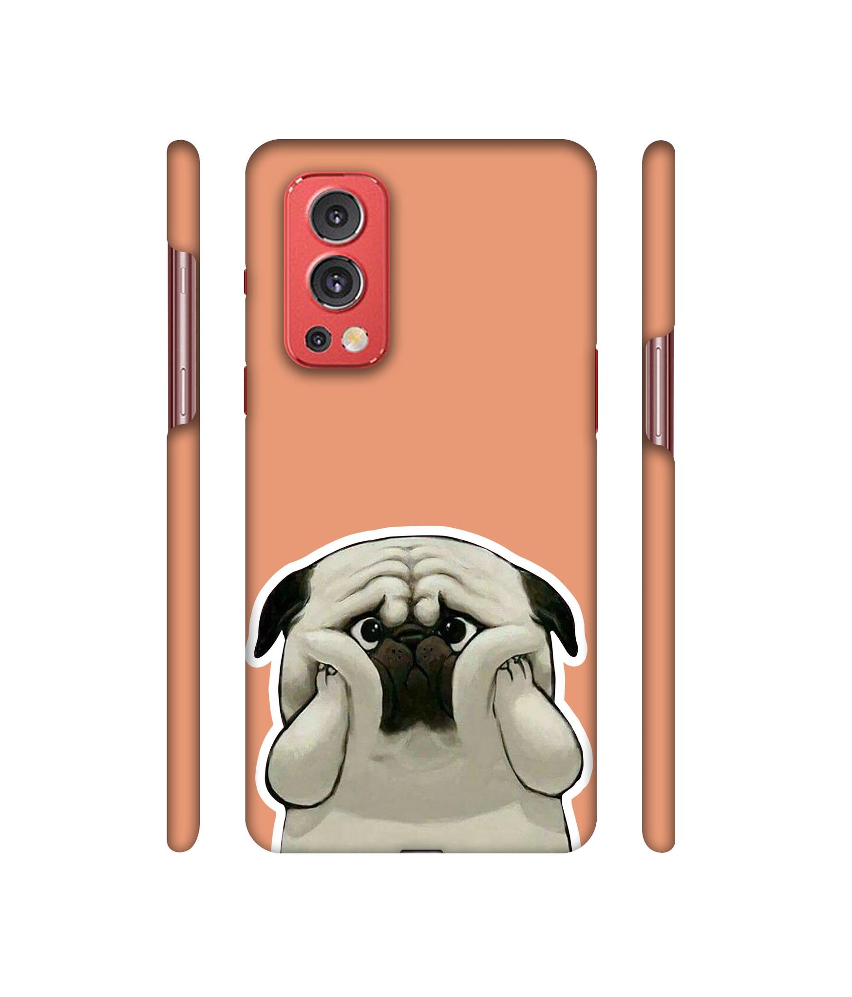 Pot Dog Pich Colour Designer Hard Back Cover for OnePlus Nord2 5G