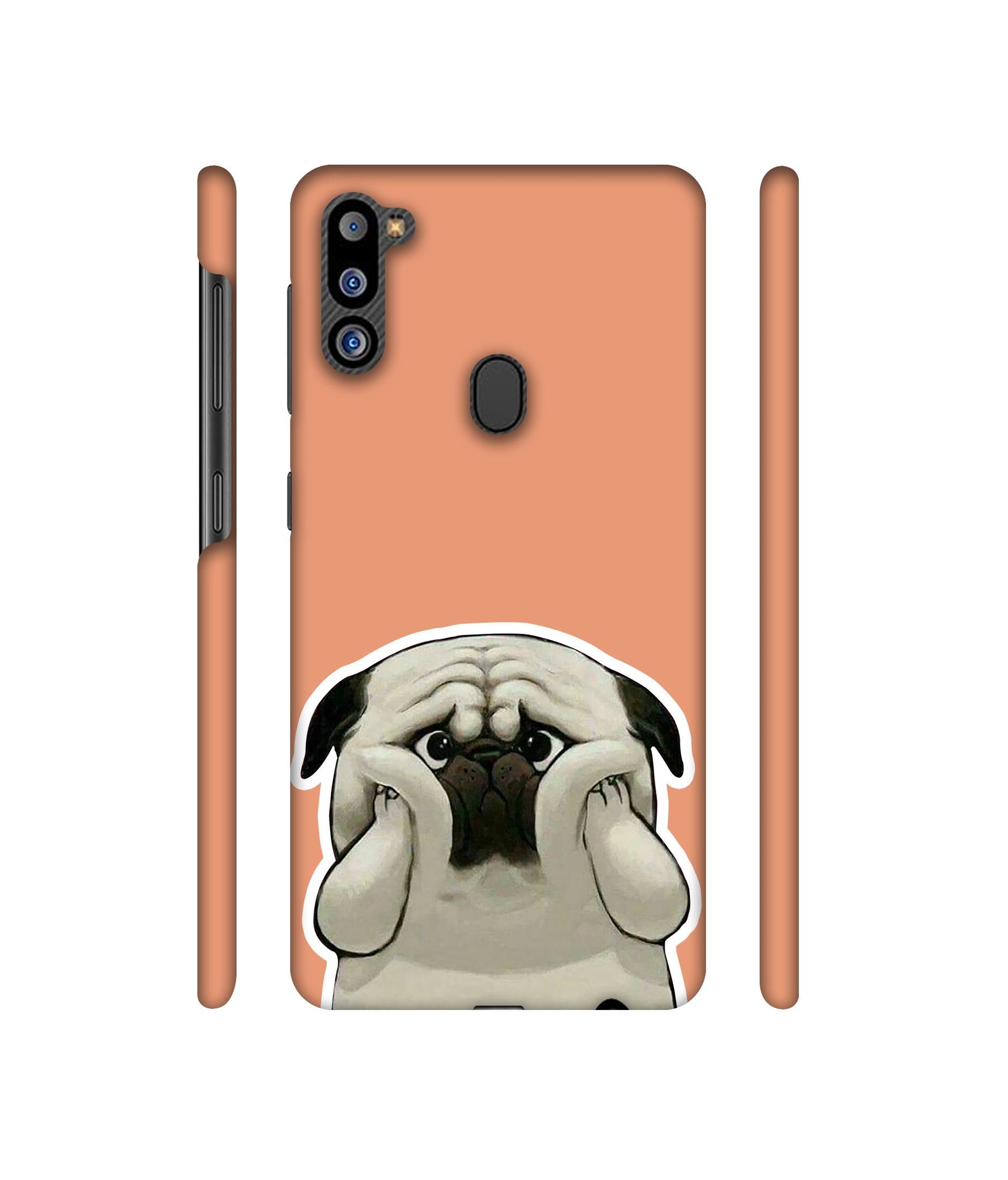 Pot Dog Pich Colour Designer Hard Back Cover for Samsung Galaxy M21 2021 Edition
