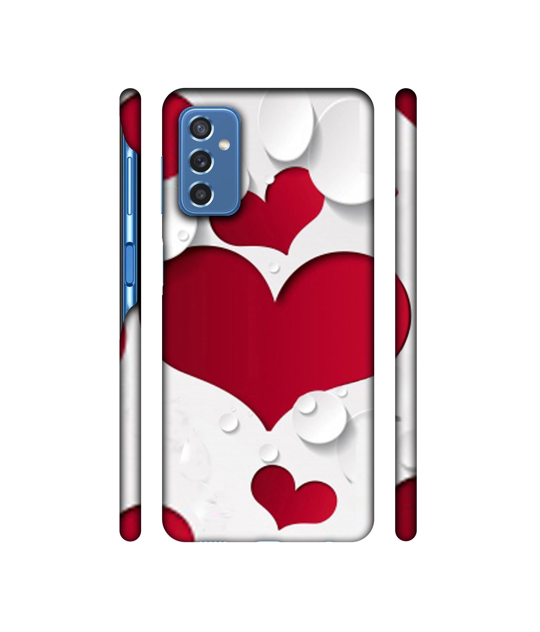 Multiple Hearts Designer Hard Back Cover for Samsung Galaxy M52 5G