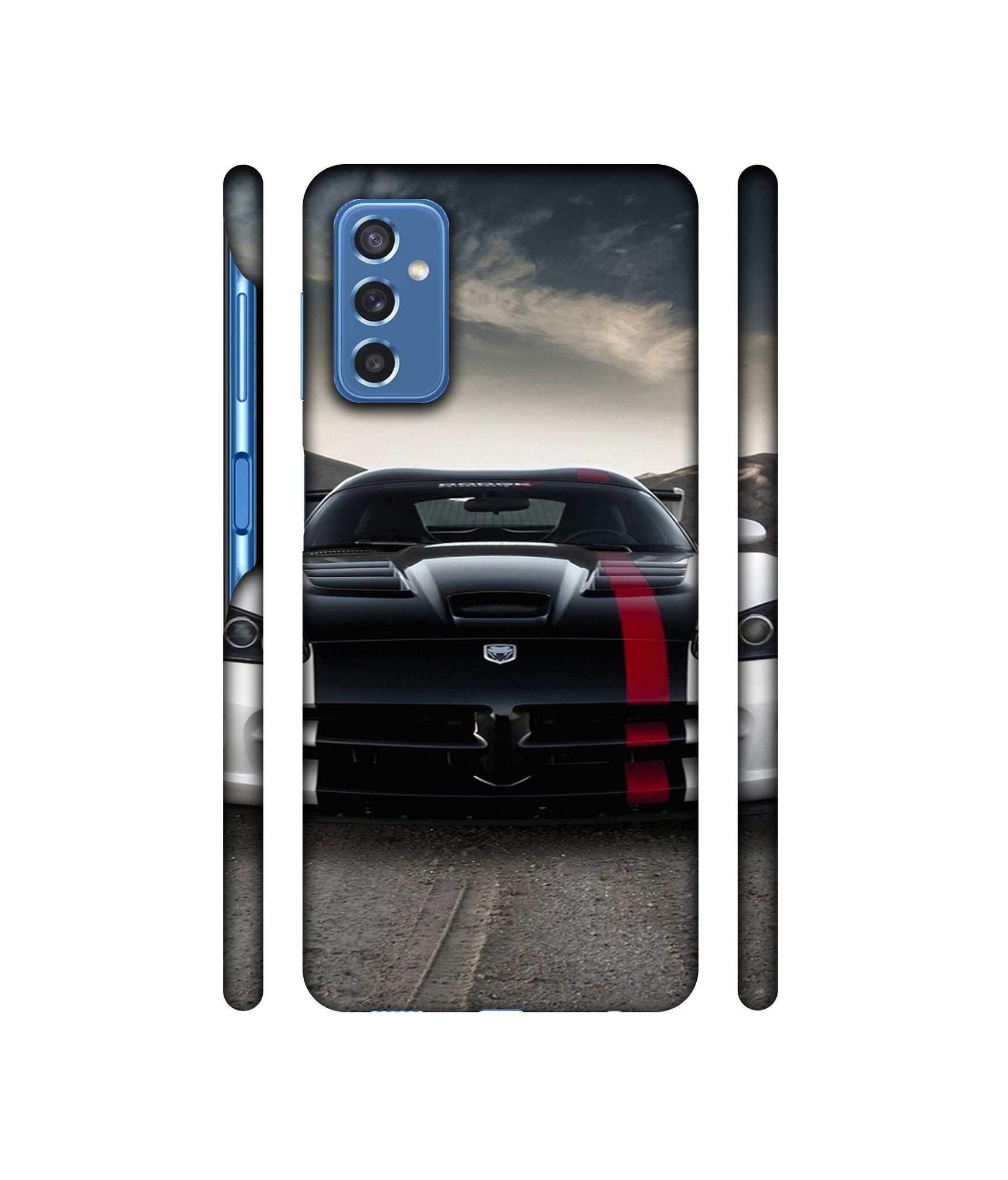 Sports Car Pattern Designer Hard Back Cover for Samsung Galaxy M52 5G