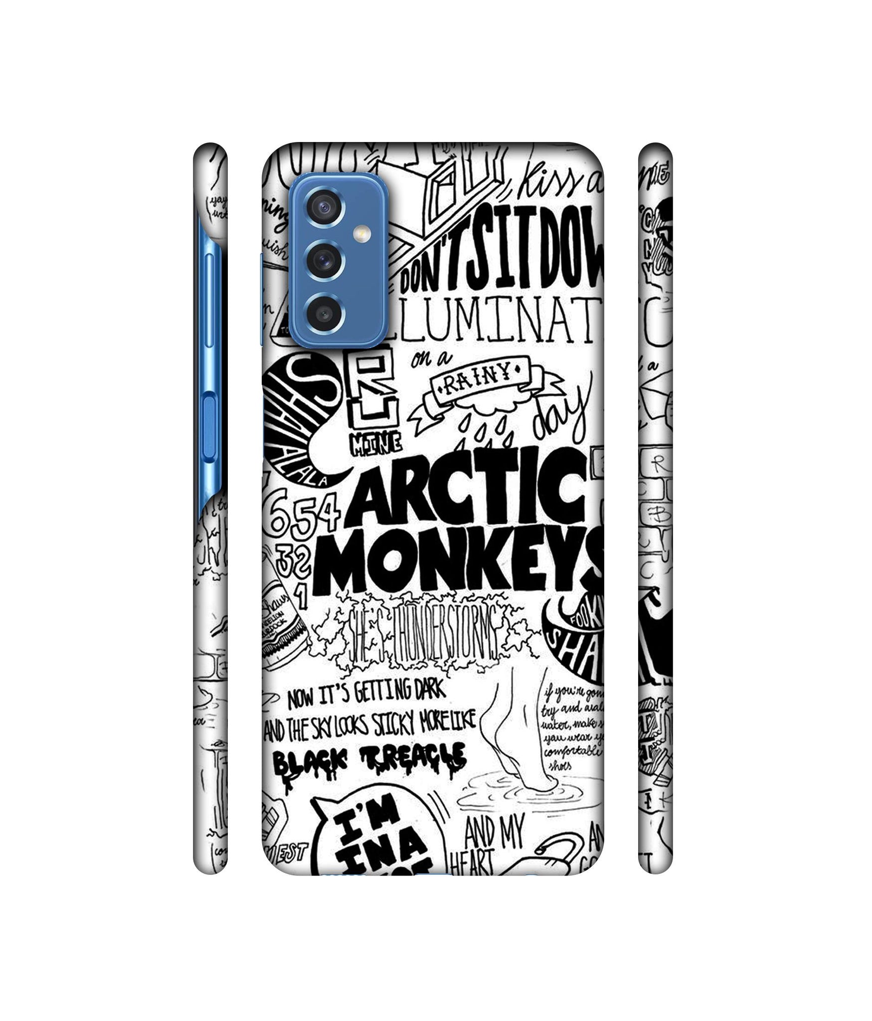 Arctic Monkeys Pattern Designer Hard Back Cover for Samsung Galaxy M52 5G