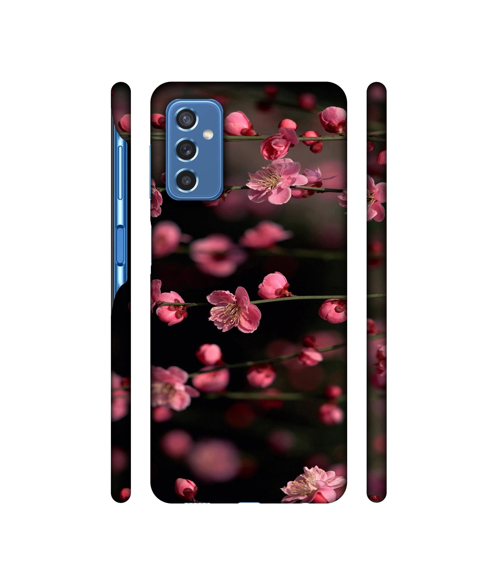 Pink Flowers Designer Hard Back Cover for Samsung Galaxy M52 5G