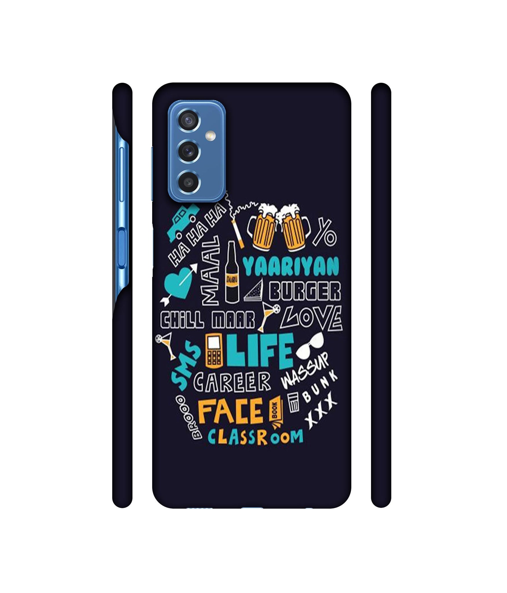 Funny Quote Designer Hard Back Cover for Samsung Galaxy M52 5G
