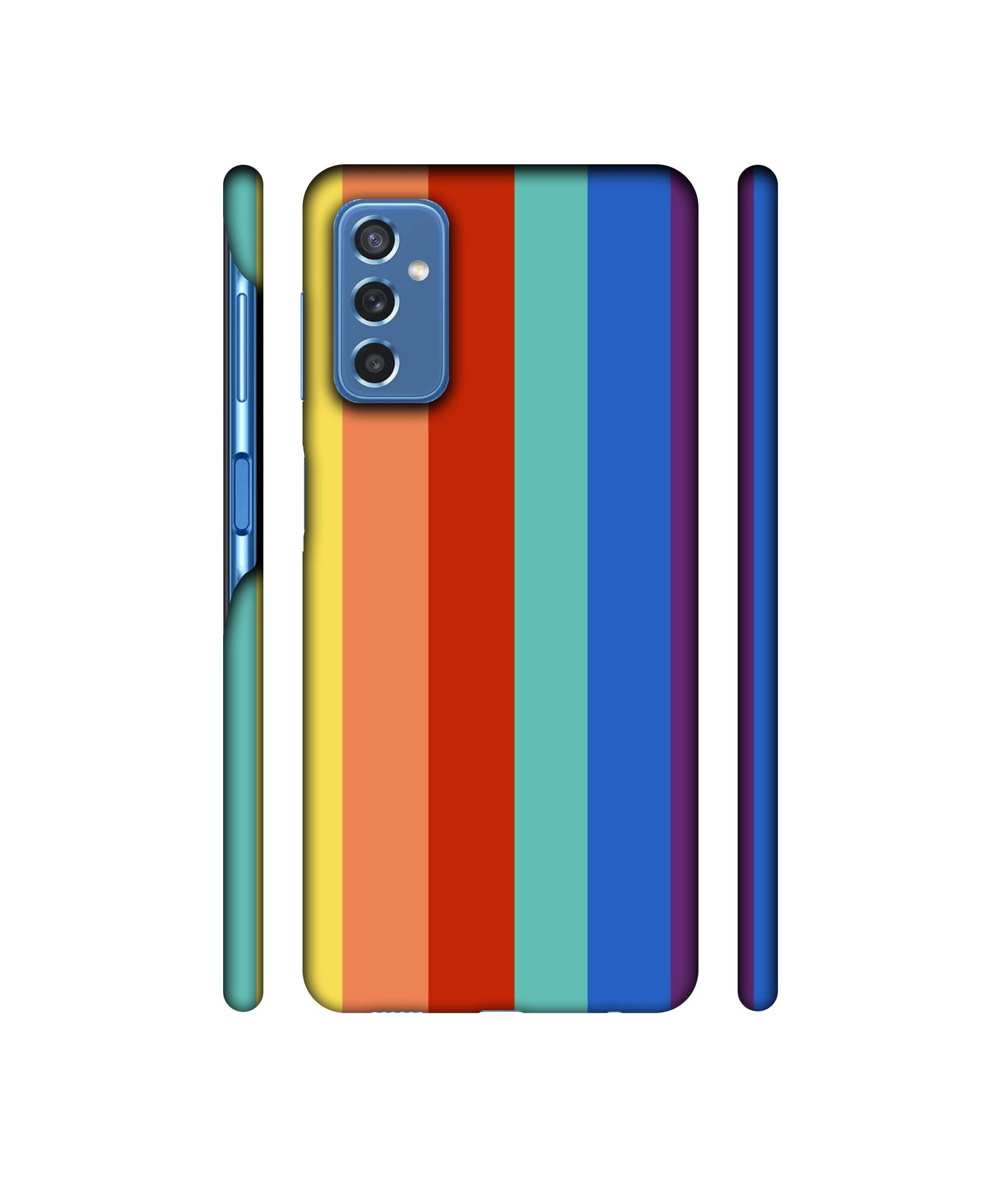 Rainbow Colors Designer Hard Back Cover for Samsung Galaxy M52 5G