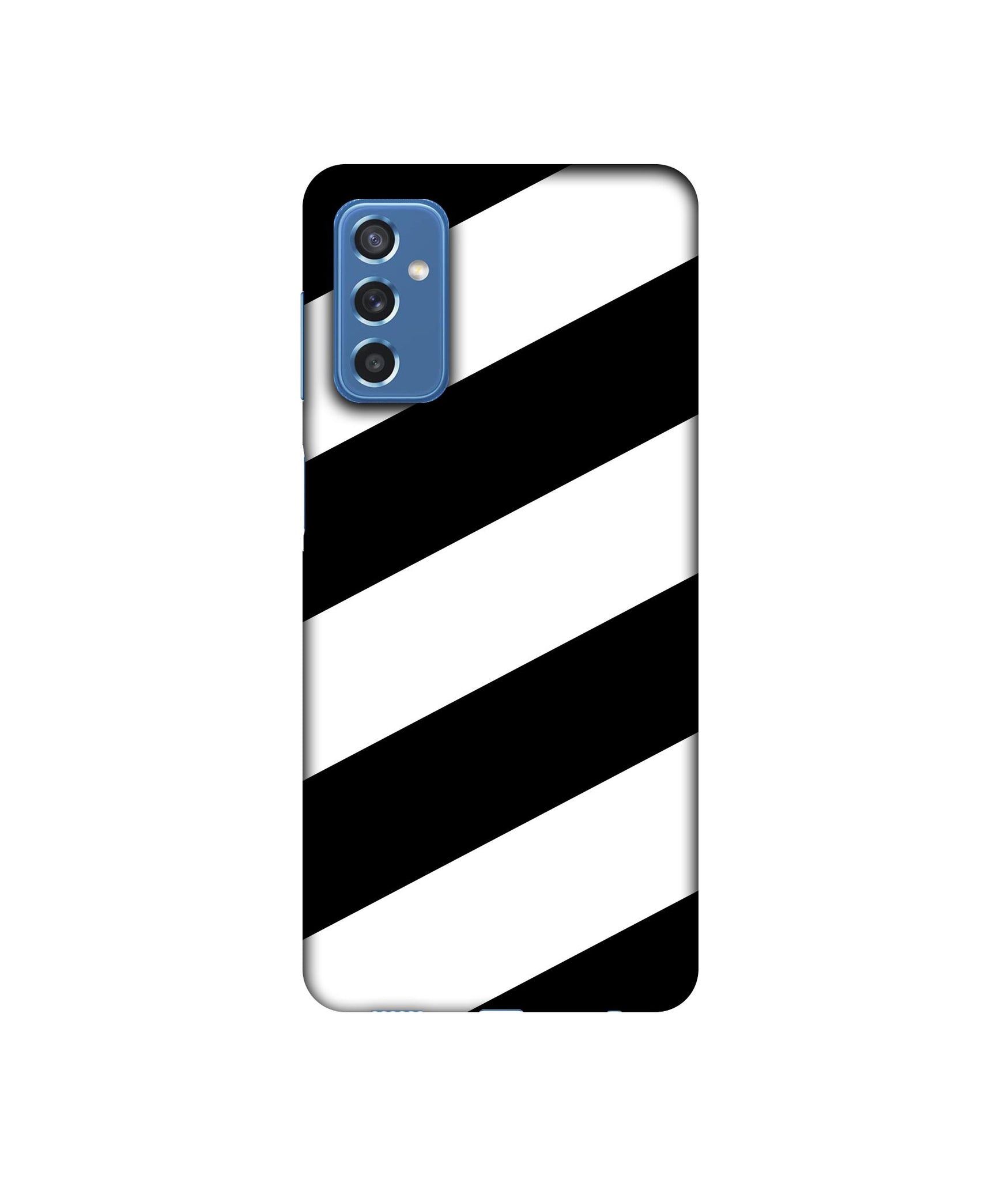 Black & White Line Designer Hard Back Cover for Samsung Galaxy M52 5G