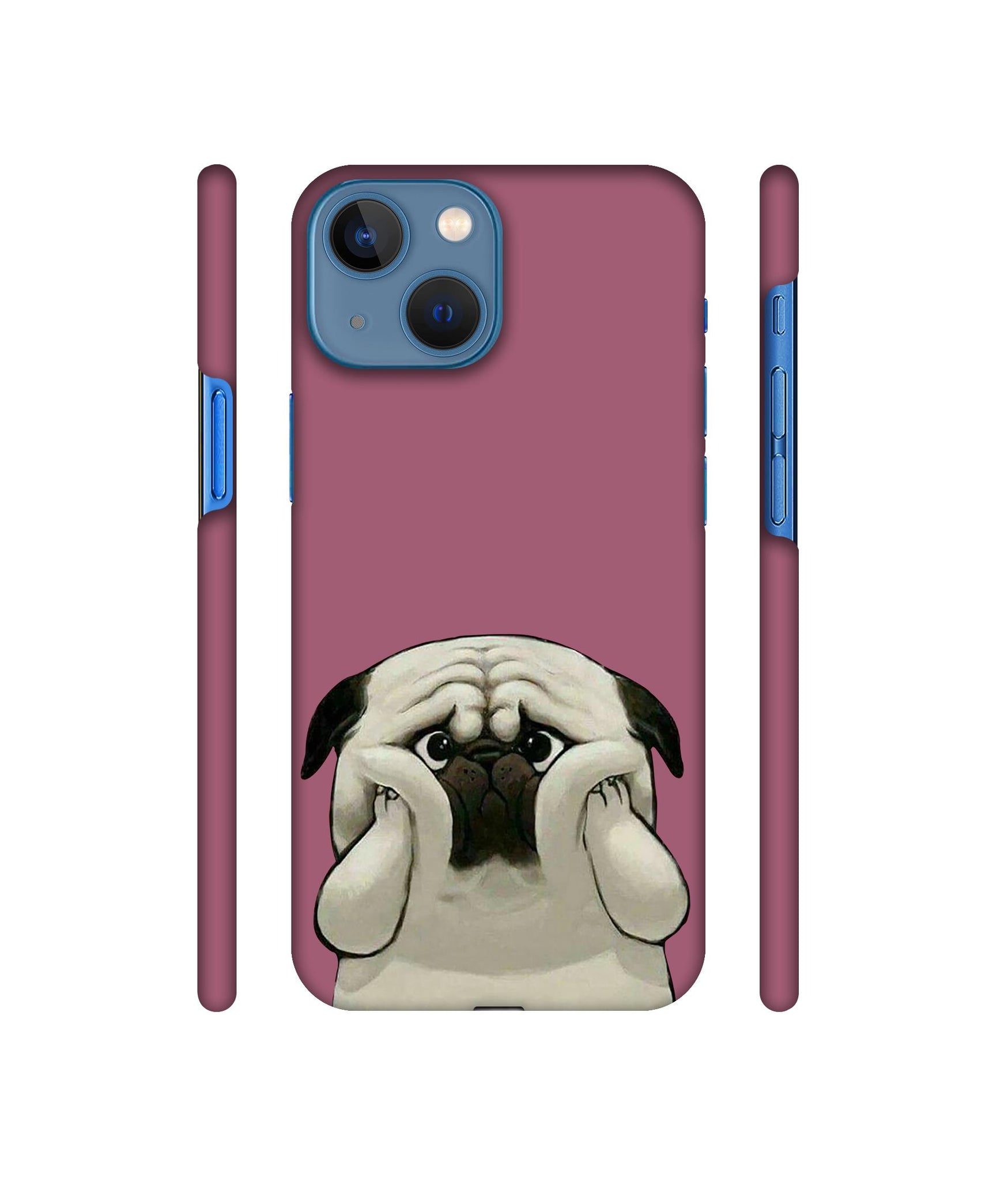 Pot Dog Purple Colour Designer Hard Back Cover for Apple iPhone 13 Mini