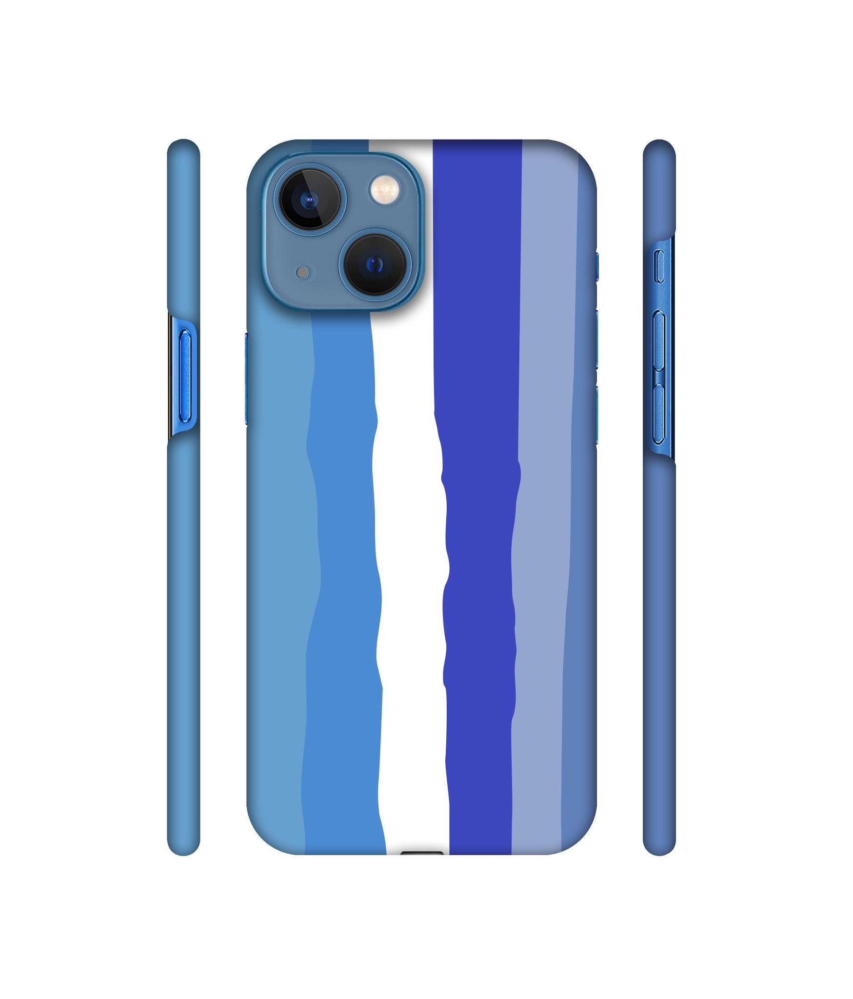 Blue Shade Rainbow Designer Hard Back Cover for Apple iPhone 13 Mini