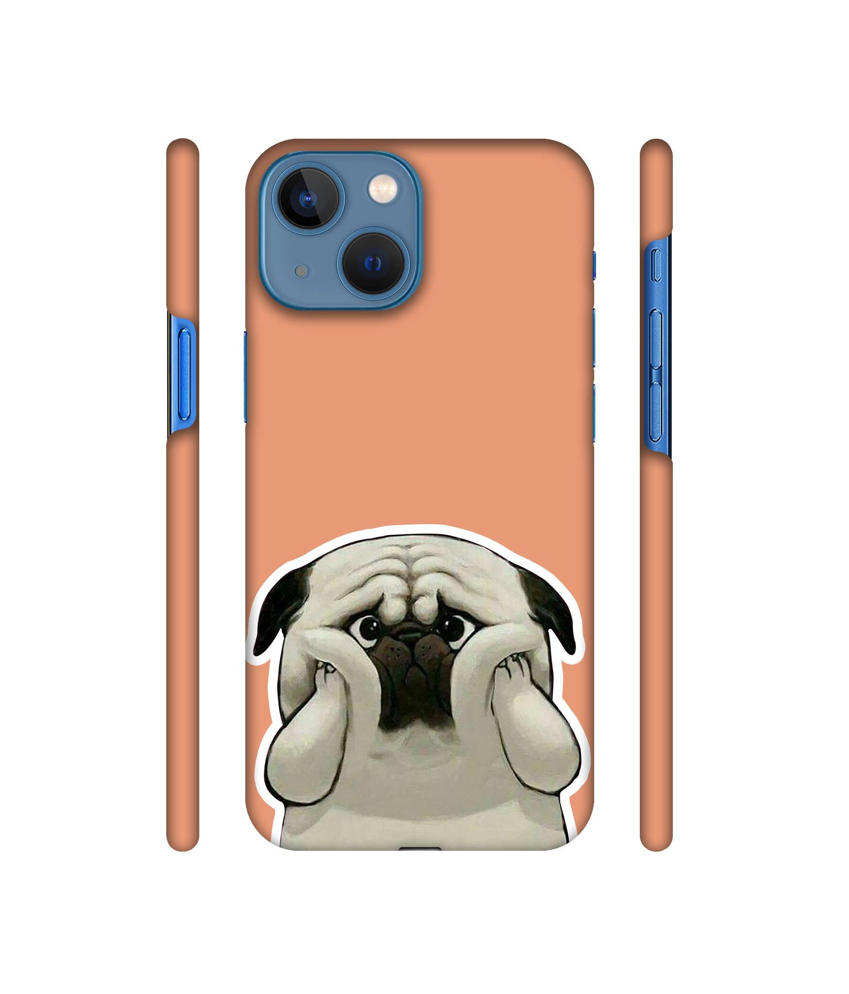 Pot Dog Pich Colour Designer Hard Back Cover for Apple iPhone 13 Mini
