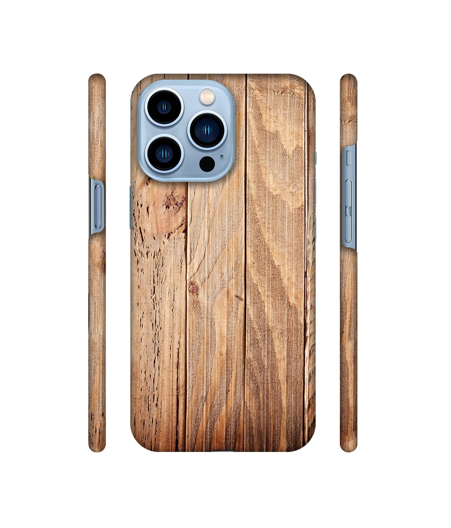 Wooden Texture Designer Hard Back Cover for Apple iPhone 13 Pro