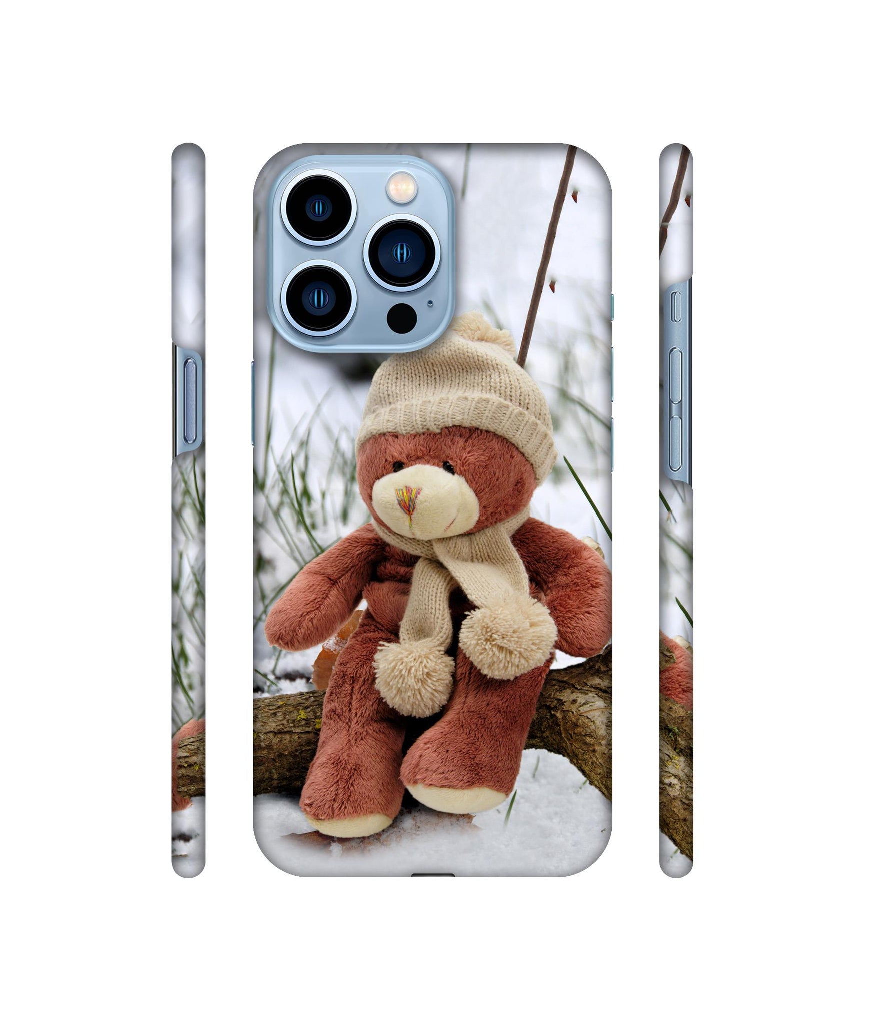 Woolen Bear Designer Hard Back Cover for Apple iPhone 13 Pro