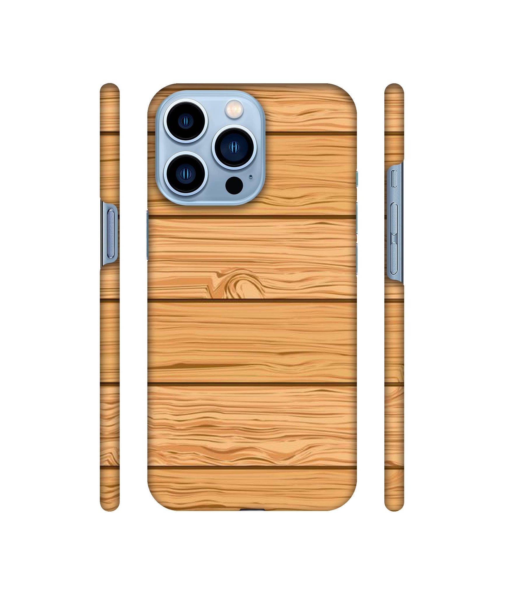Wooden Texture Pattern Designer Hard Back Cover for Apple iPhone 13 Pro