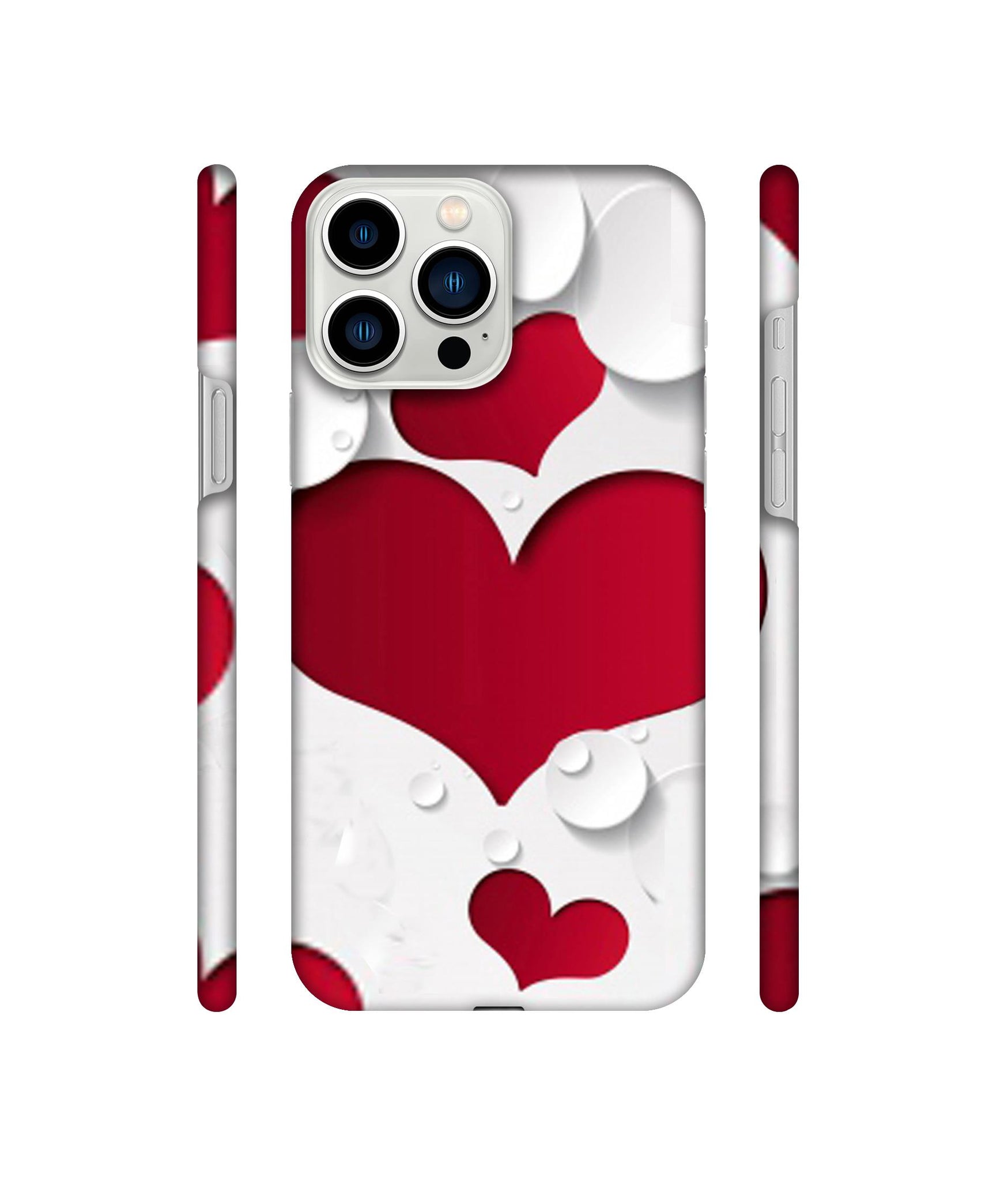 Multiple Hearts Designer Hard Back Cover for Apple iPhone 13 Pro Max