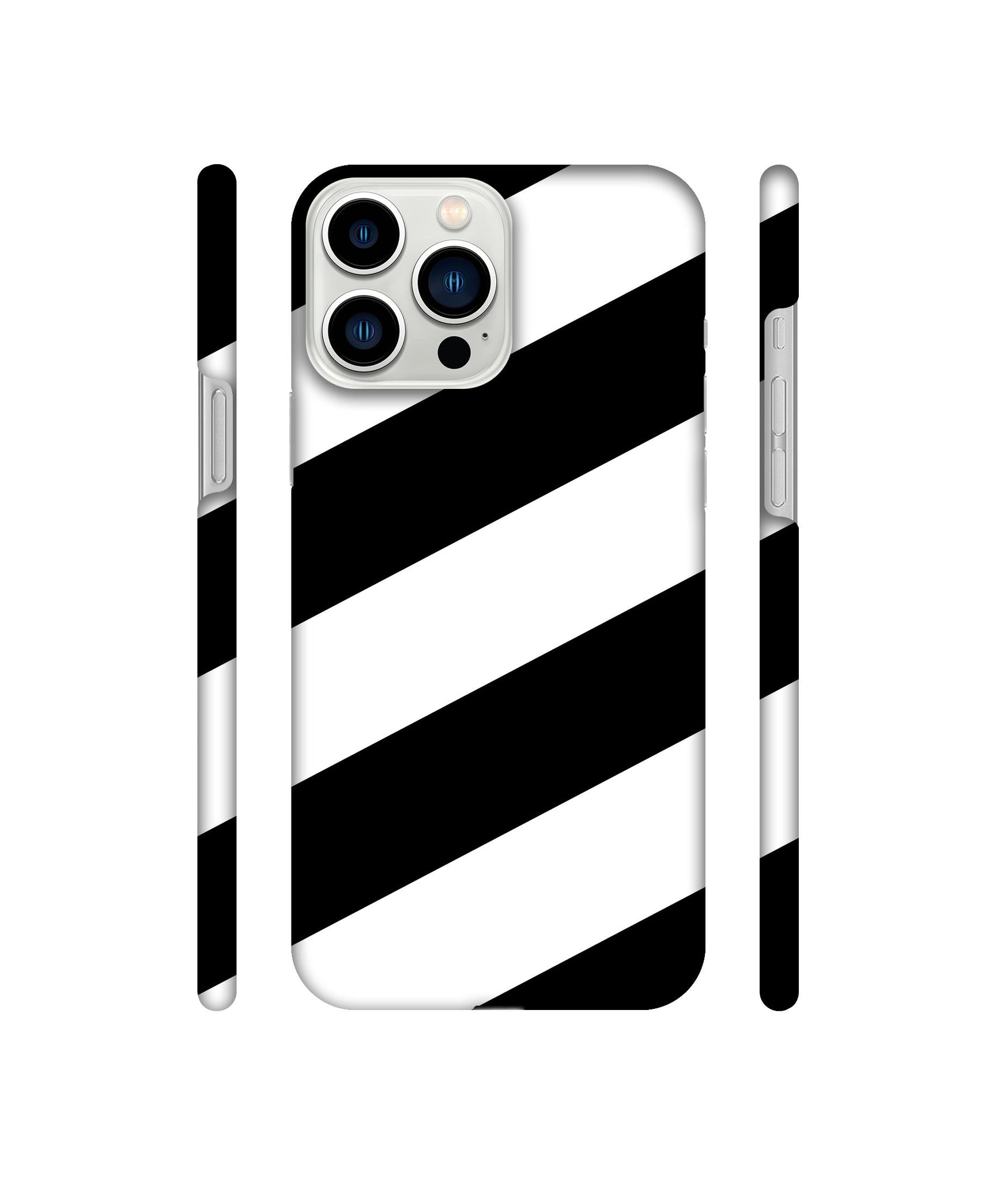 Black & White Line Designer Hard Back Cover for Apple iPhone 13 Pro Max