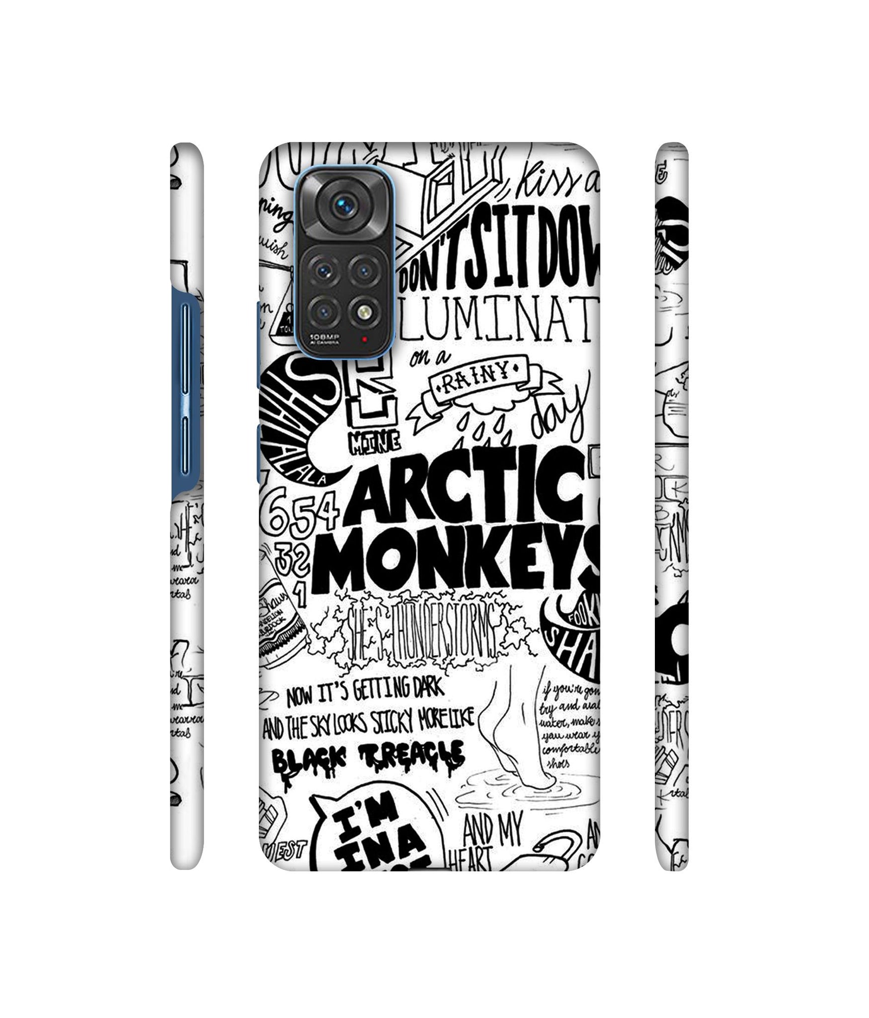 Arctic Monkeys Pattern Designer Hard Back Cover for Mi Redmi Note 11 4G / Redmi Note 11S 4G