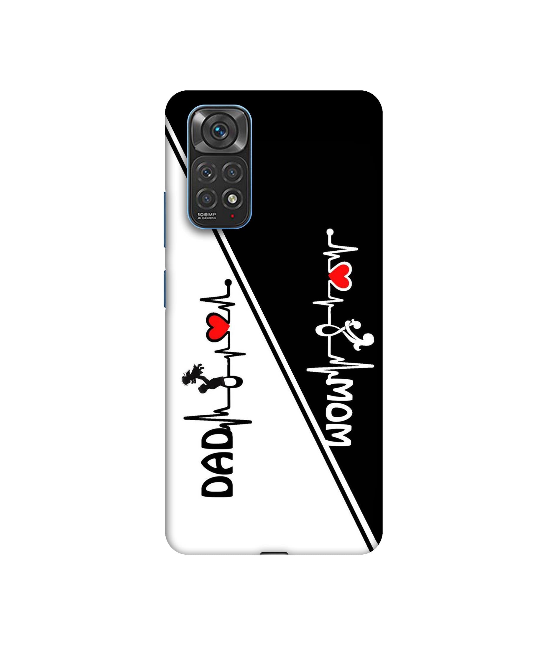 Casotec Mom and Dad Lover Design 3D Printed Hard Back Case Cover