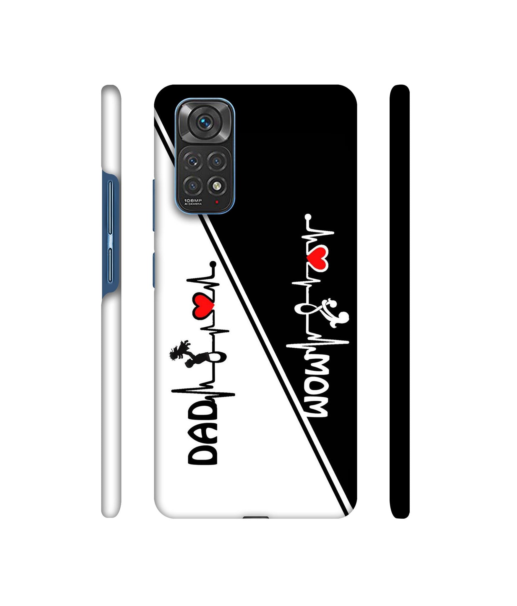Mom and Dad Lover Designer Hard Back Cover for Mi Redmi Note 11 4G / Redmi Note 11S 4G