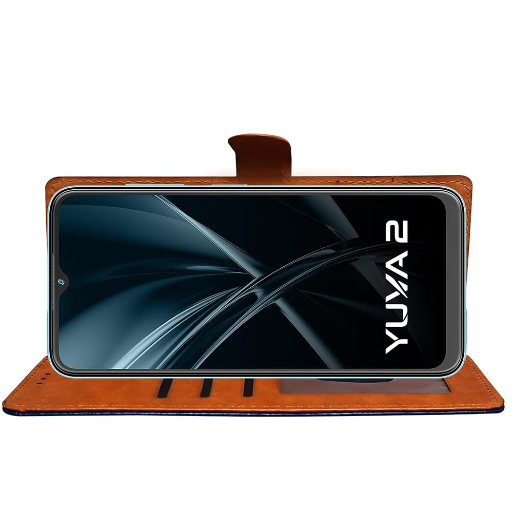 Premium Wallet Flip Cover for Lava Yuva 2 4G