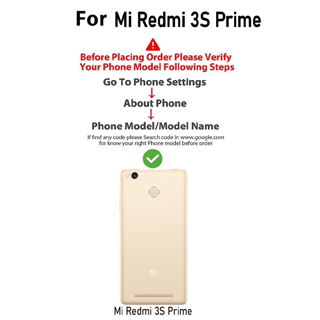 Premium Wallet Flip Cover for Mi Redmi 3S Prime 4G