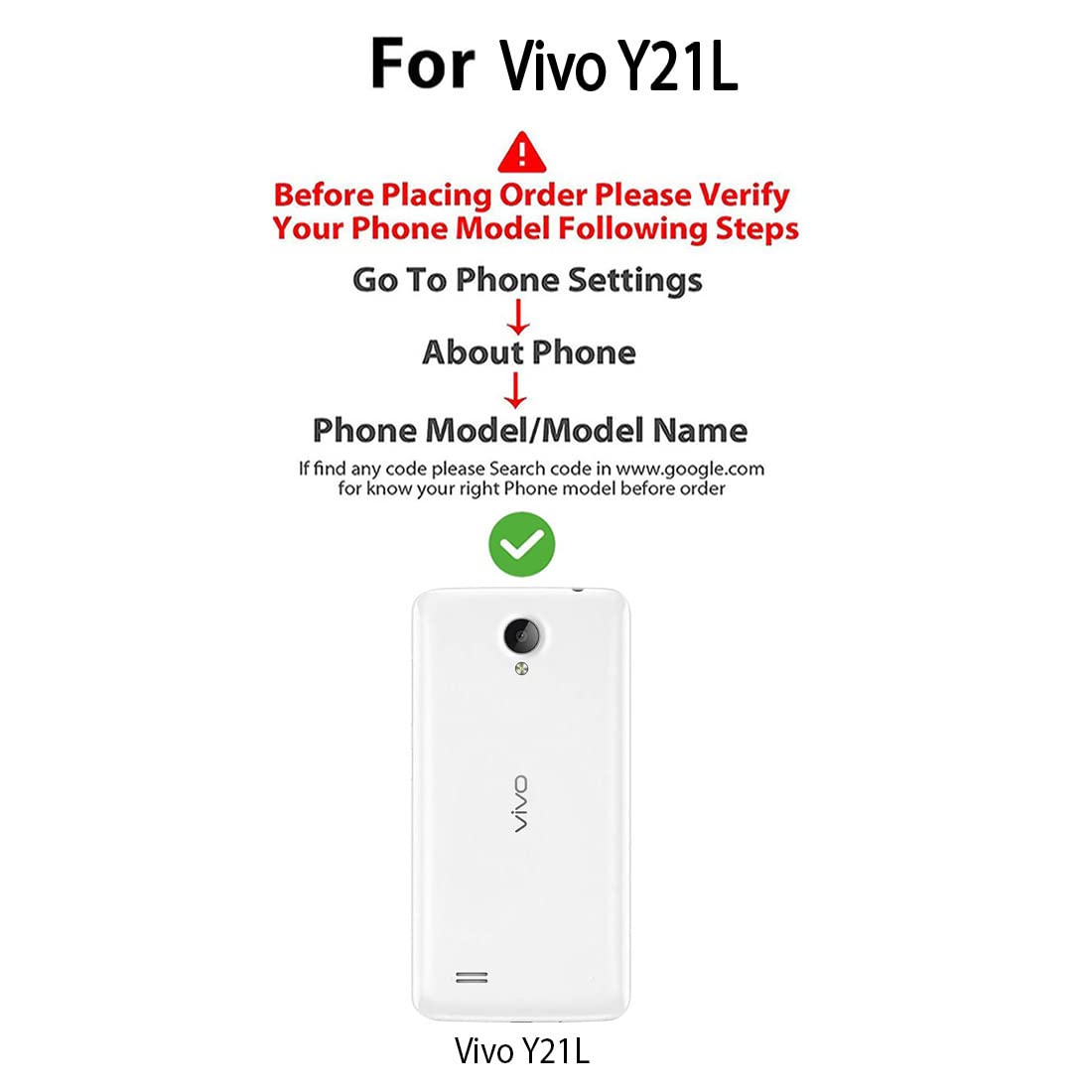 Premium Wallet Flip Cover for Vivo Y21L 4G