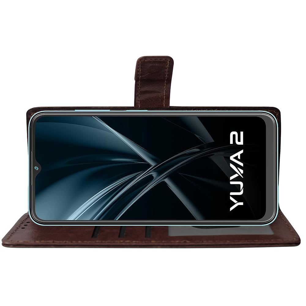 Premium Wallet Flip Cover for Lava Yuva 2 4G