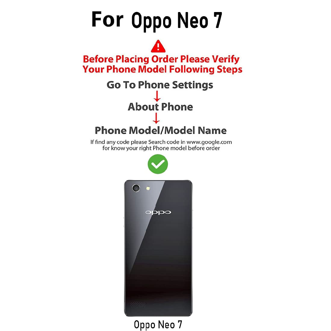 Premium Wallet Flip Cover for Oppo Neo 7 4G