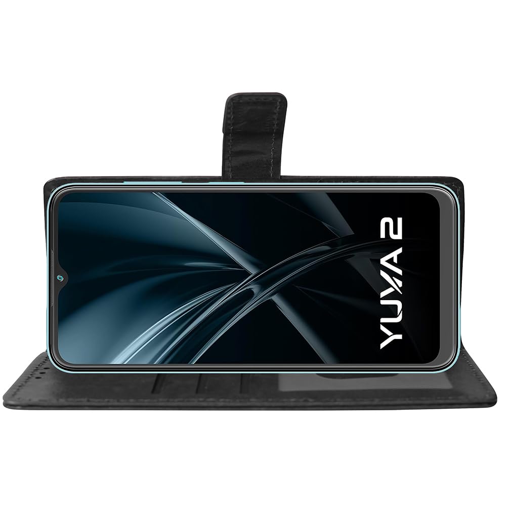 Premium Wallet Flip Cover for Lava Yuva 2 4G