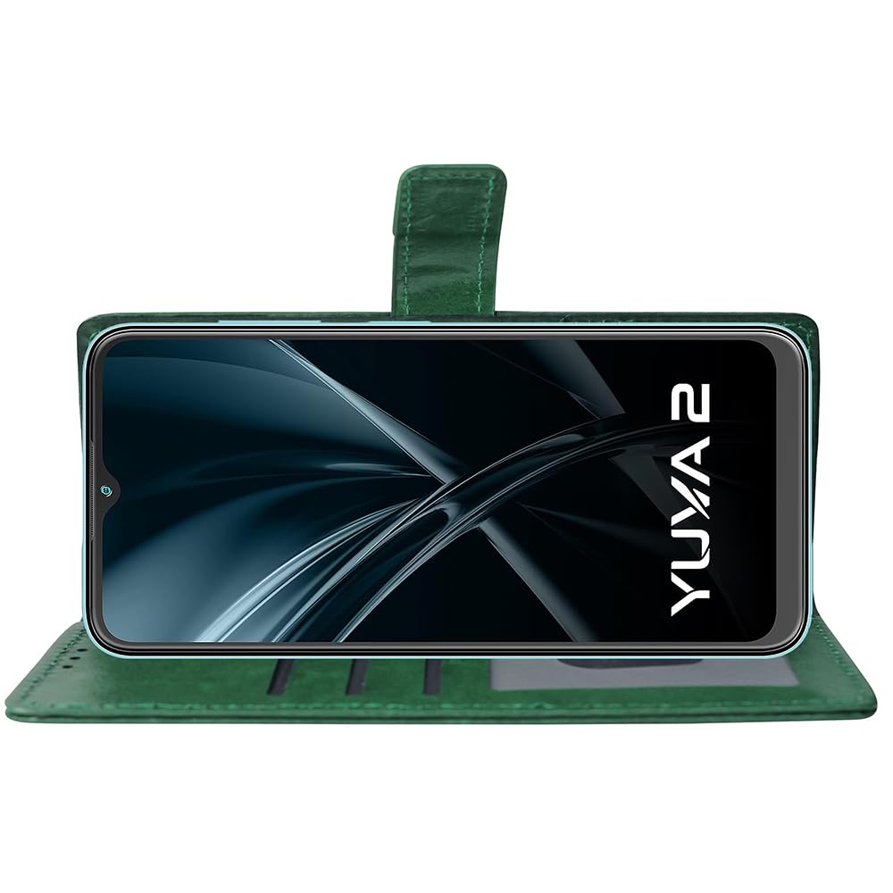 Premium Wallet Flip Cover for Lava Yuva 2 4G