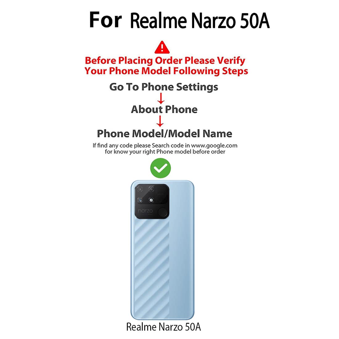 Premium Wallet Flip Cover for Realme Narzo 50A 4G